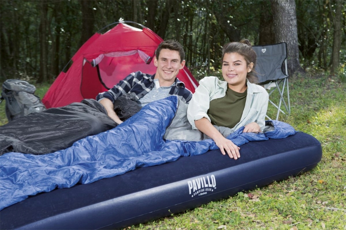 Materac dwuosobowy welurowy 203 x 152 cm Bestway 67003