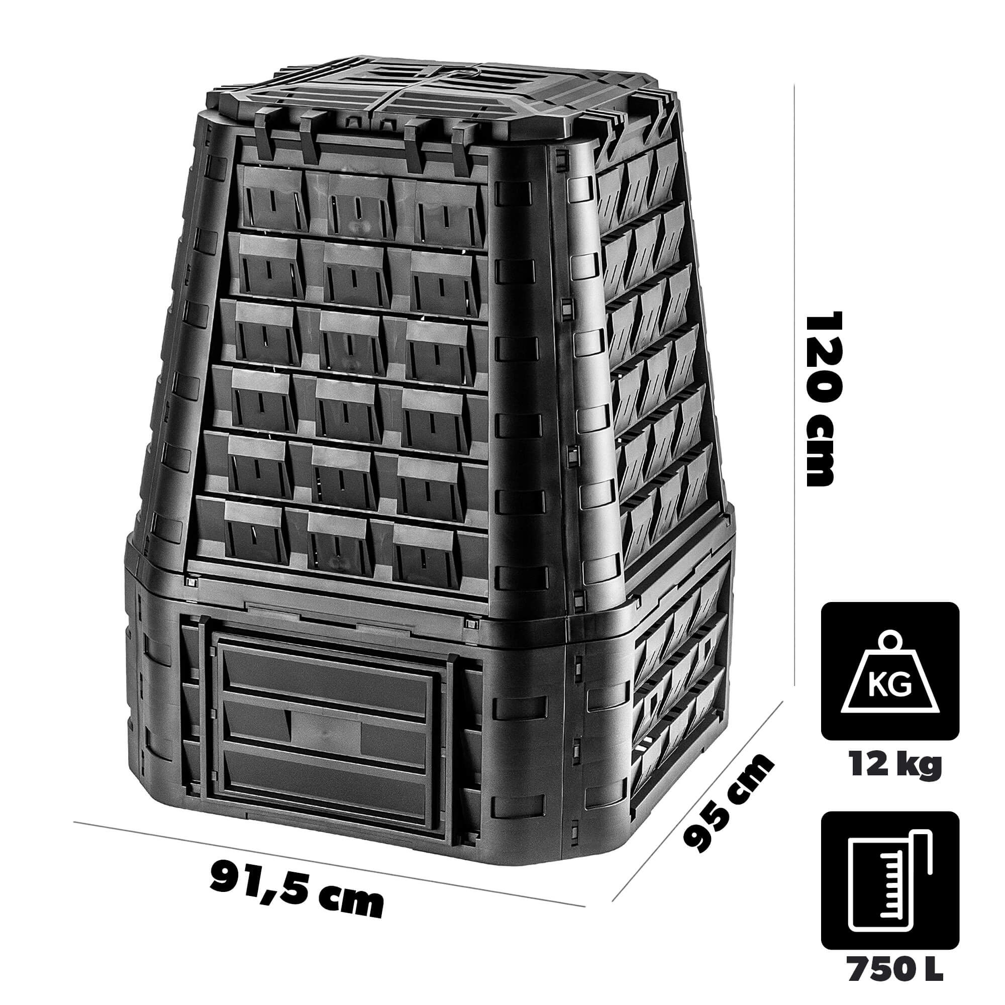 Kompostownik ogrodowy Yutz 750L