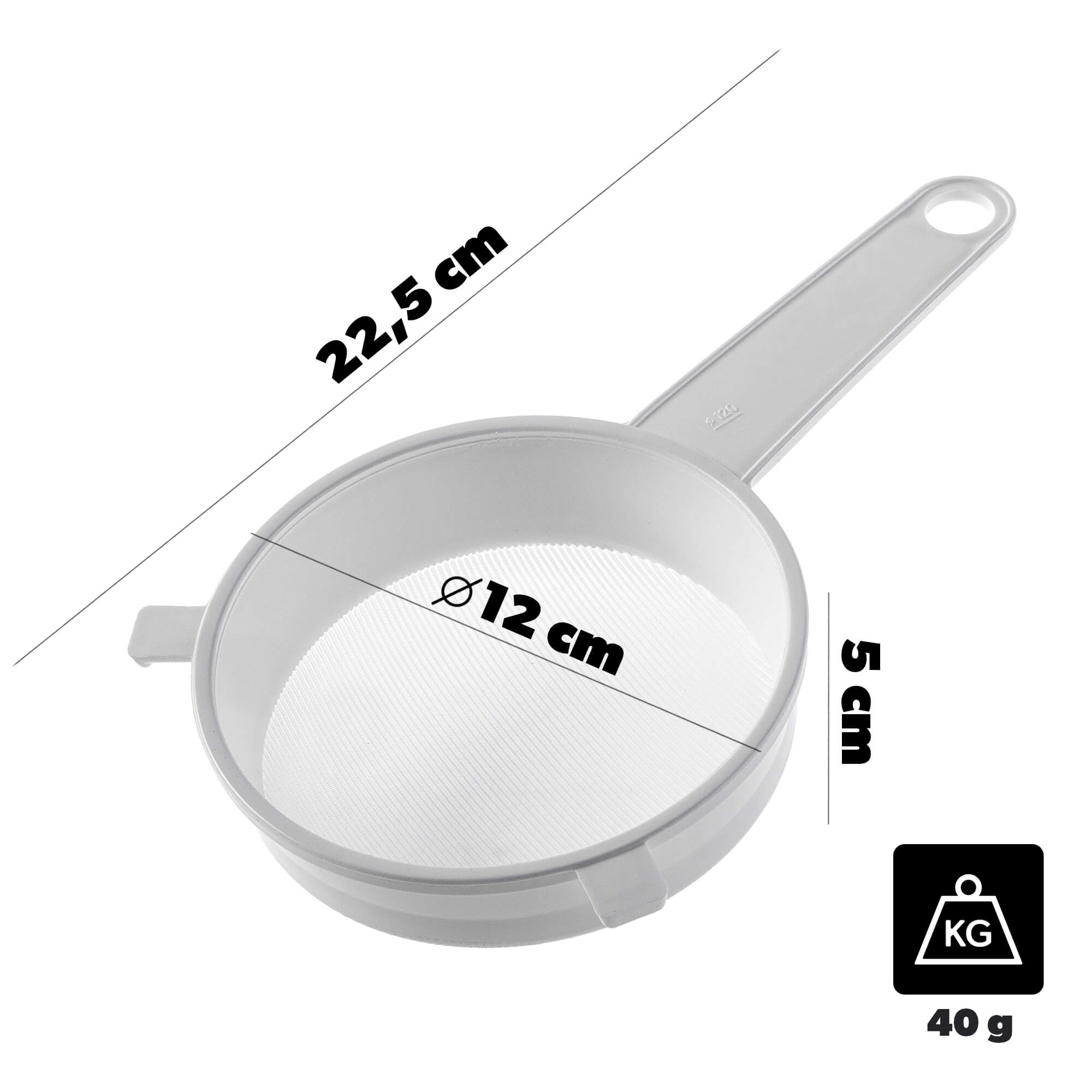 Sitko gęste Greci fi 120mm białe