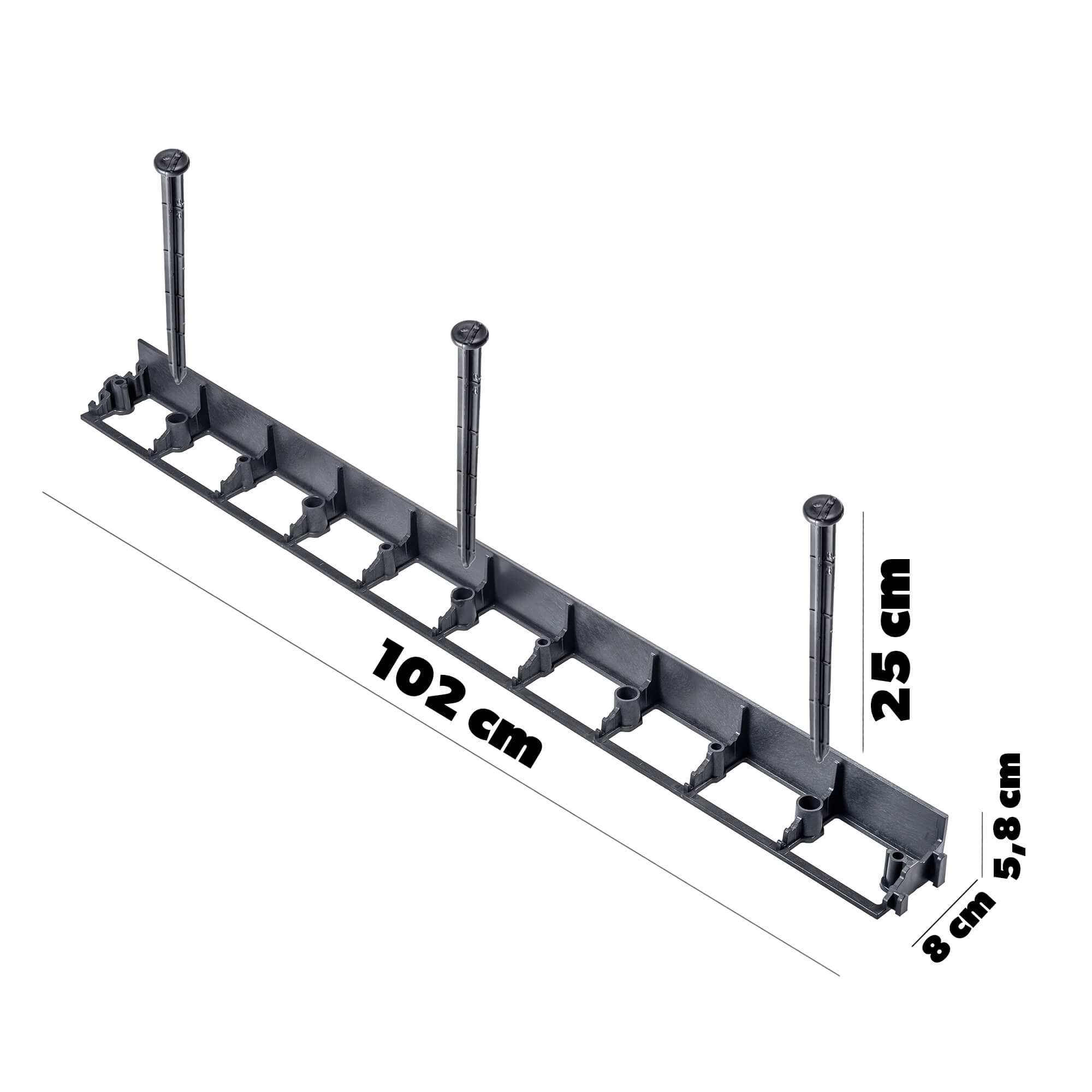 Obrzeże ogrodowe Raberg 102 x 5,8 cm 50 szt + kotwy 150 szt.