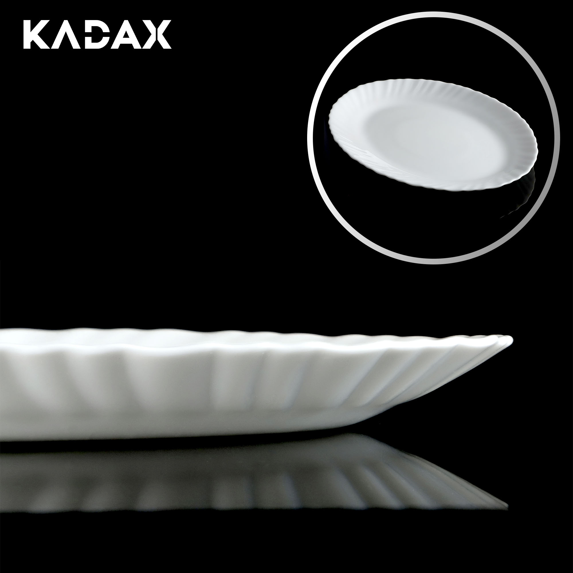 Półmisek do mięs 25 cm, biały