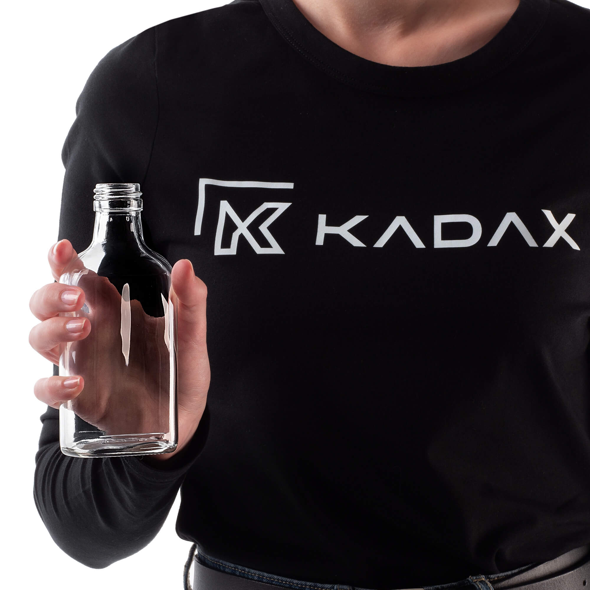 Butelka piersiówka Viane 200ml ze złotą zakrętką 1 szt.