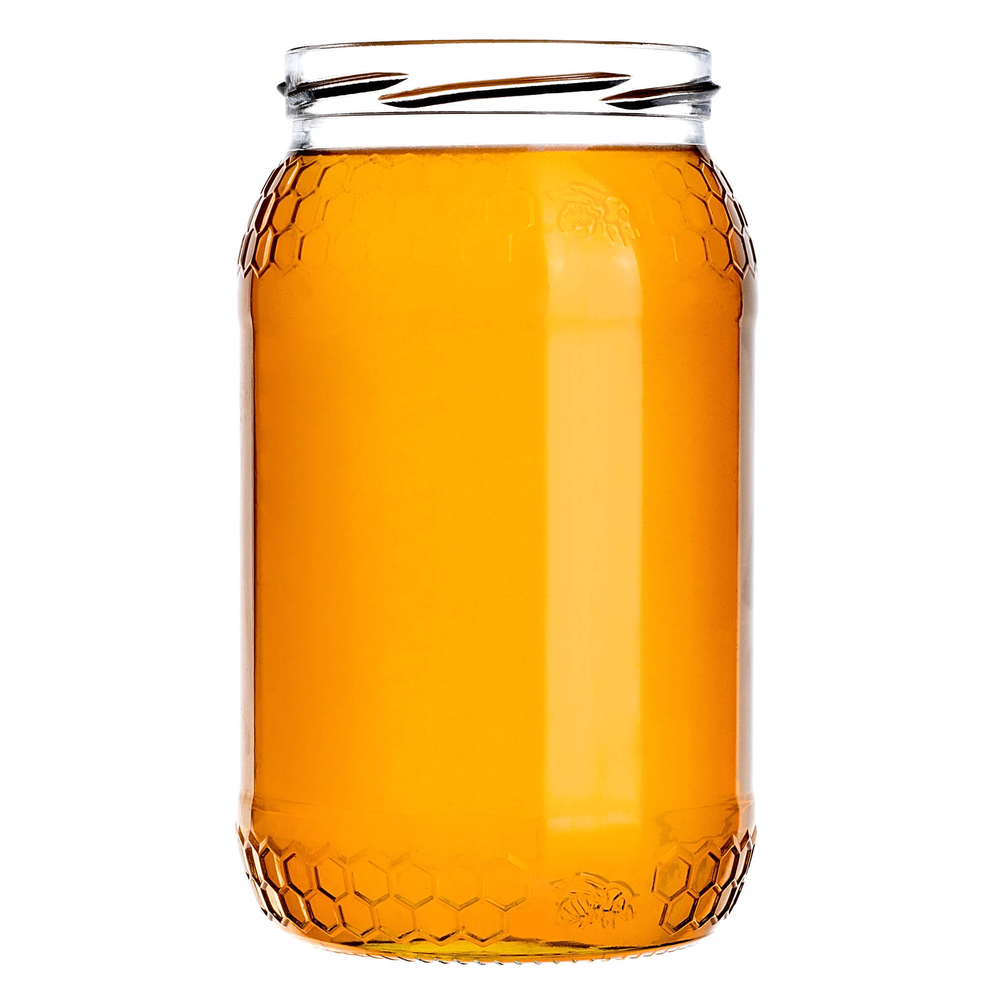 Szklany słój Lierde 900ml fi 82 mm 48 szt. + wieczka zielone