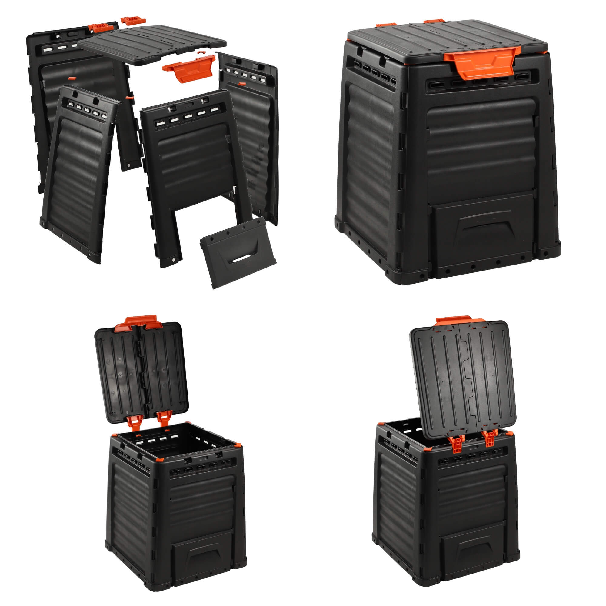 Kompostownik ogrodowy Keter 320L, czarny