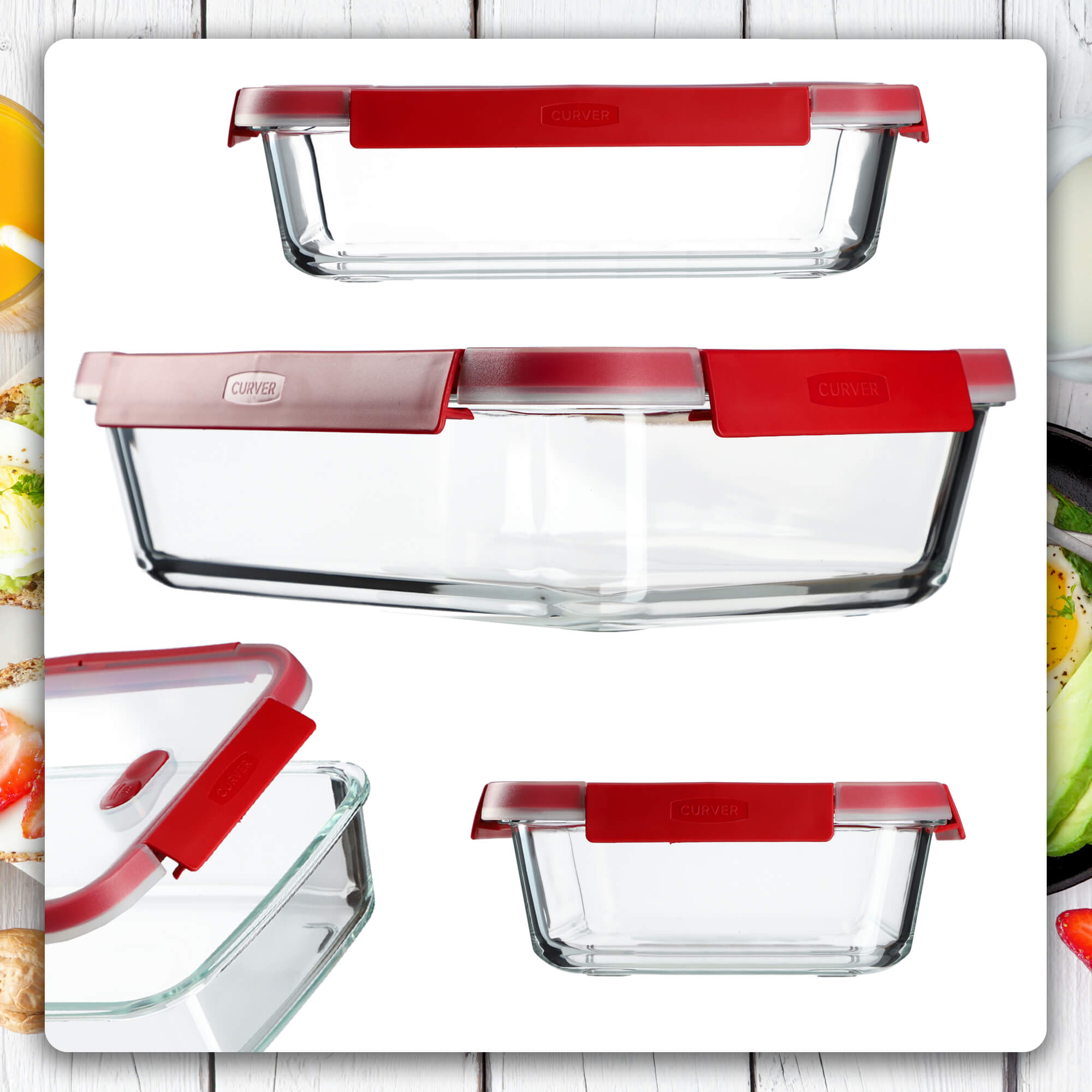 Pojemnik żaroodporny z pokrywką Curver Smart Cook 2.5L
