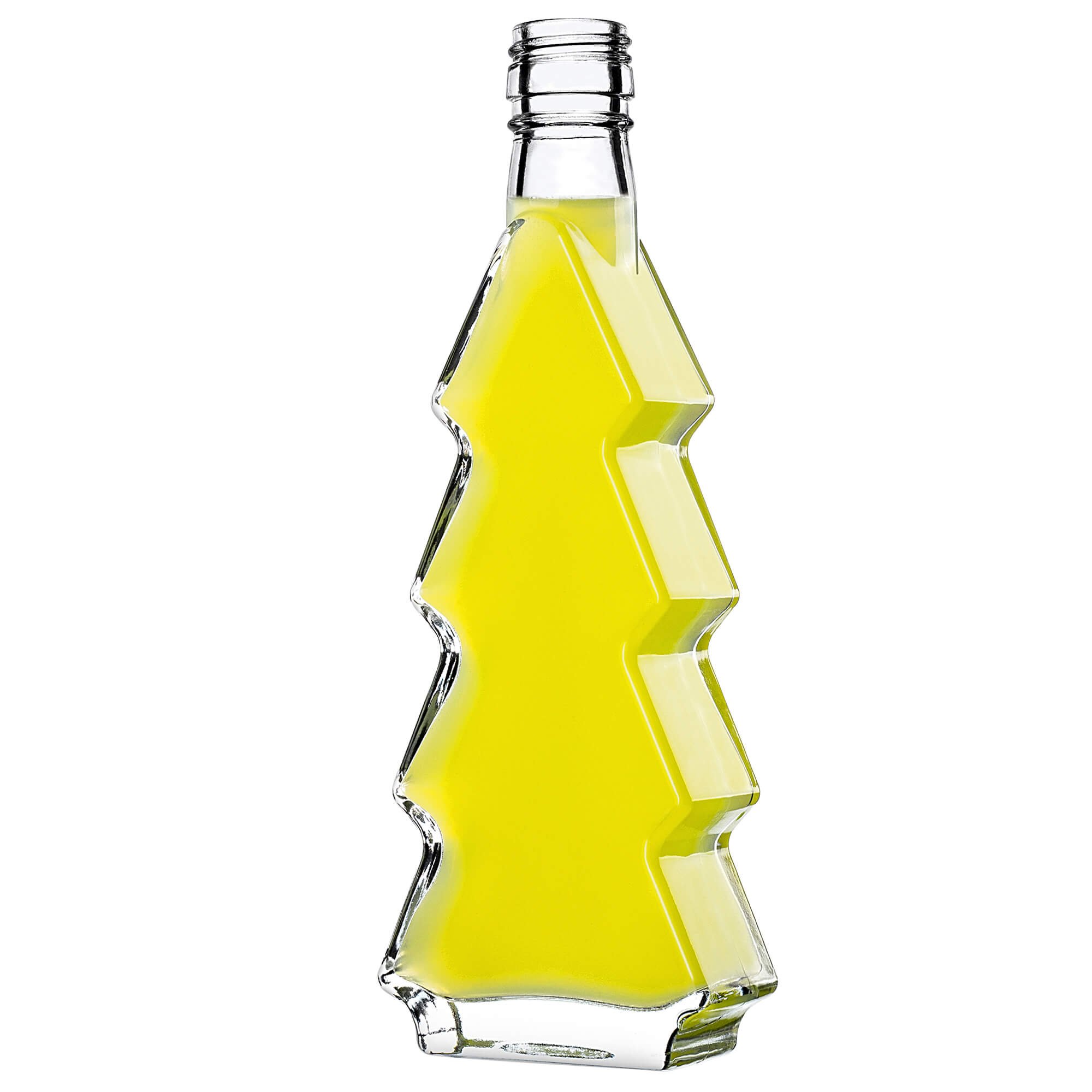 Szklana butelka choinka Enna 200ml z białą zakrętką 1 szt.