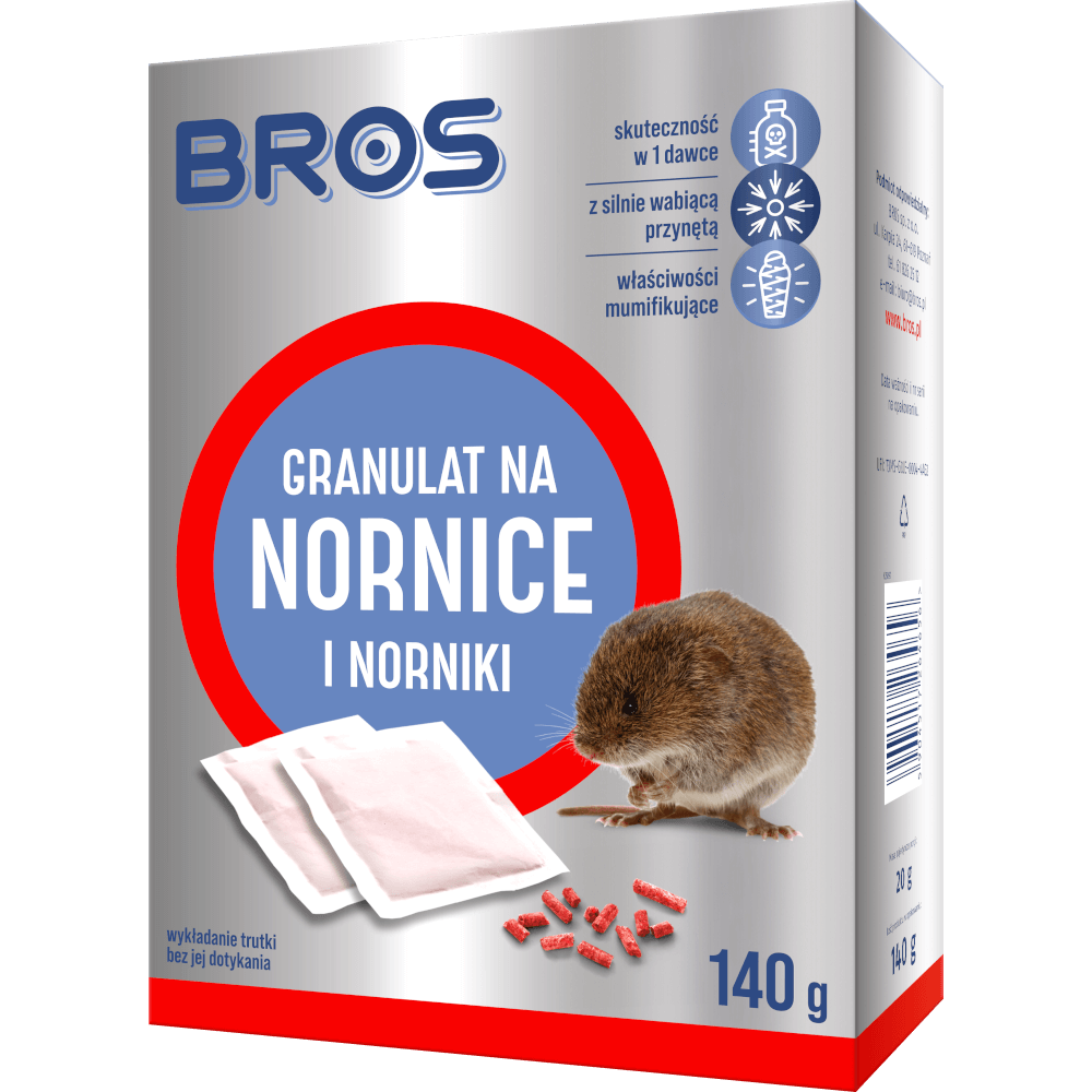 Bros Nornit Granulat na nornice i norniki 140g