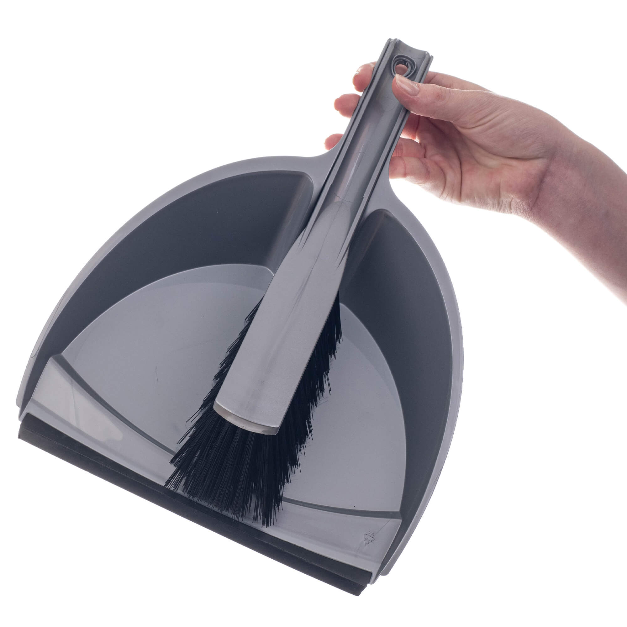 Zmiotka i szufelka Amot 32cm szara
