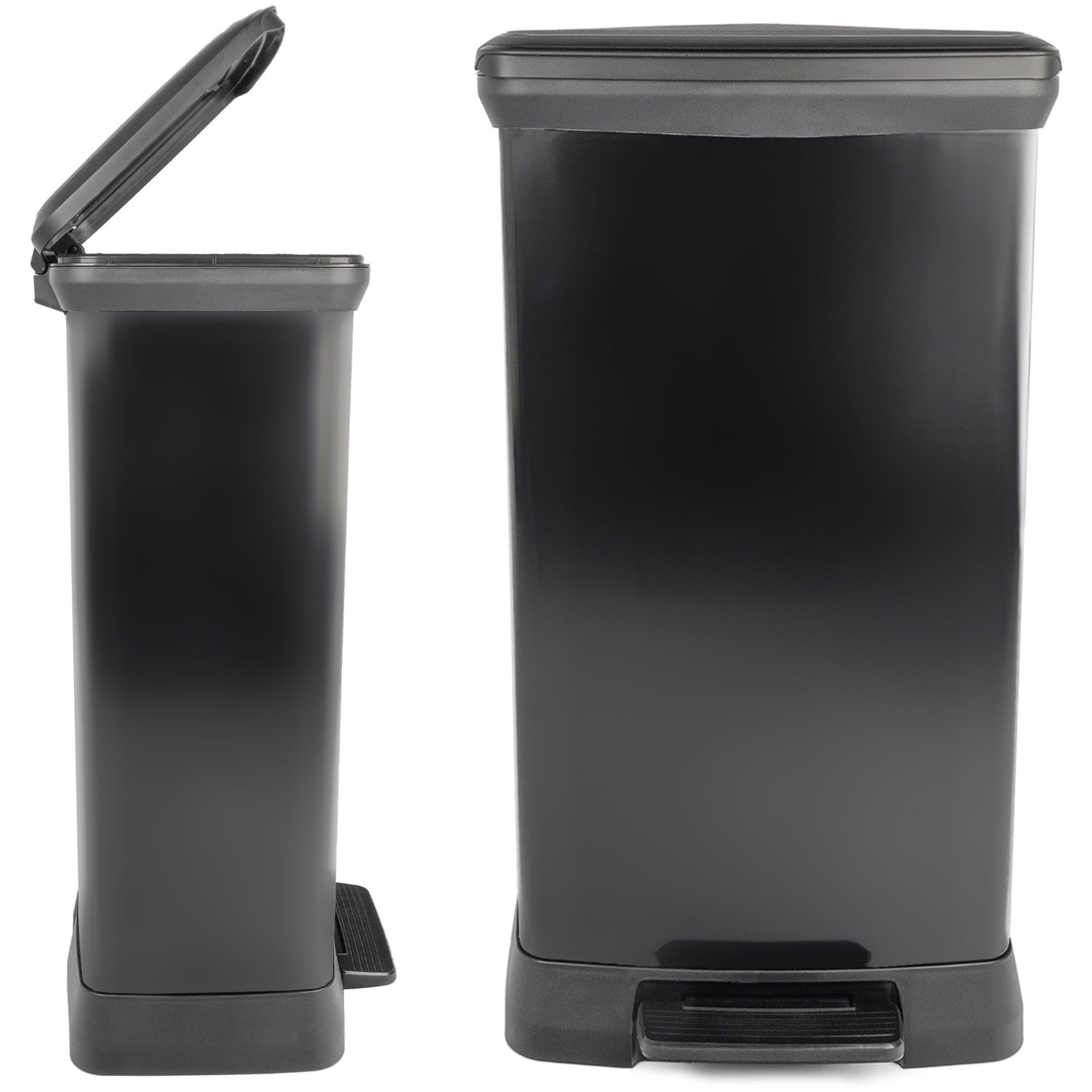 Kosz na śmieci z pedałem Curver Deco Bin 50L, czarny