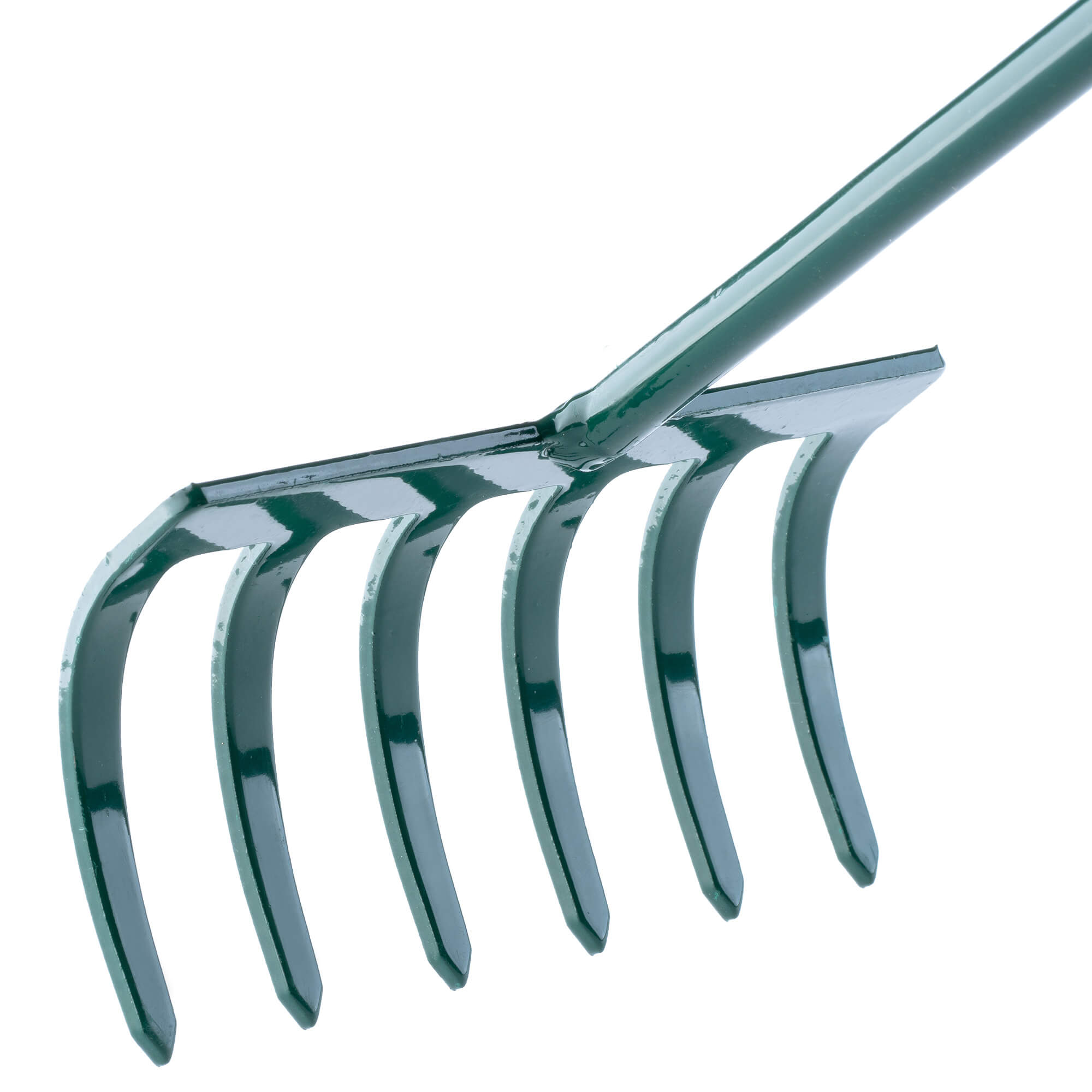 Grabki ogrodowe 6-zębne 60 x 11 cm, zielone