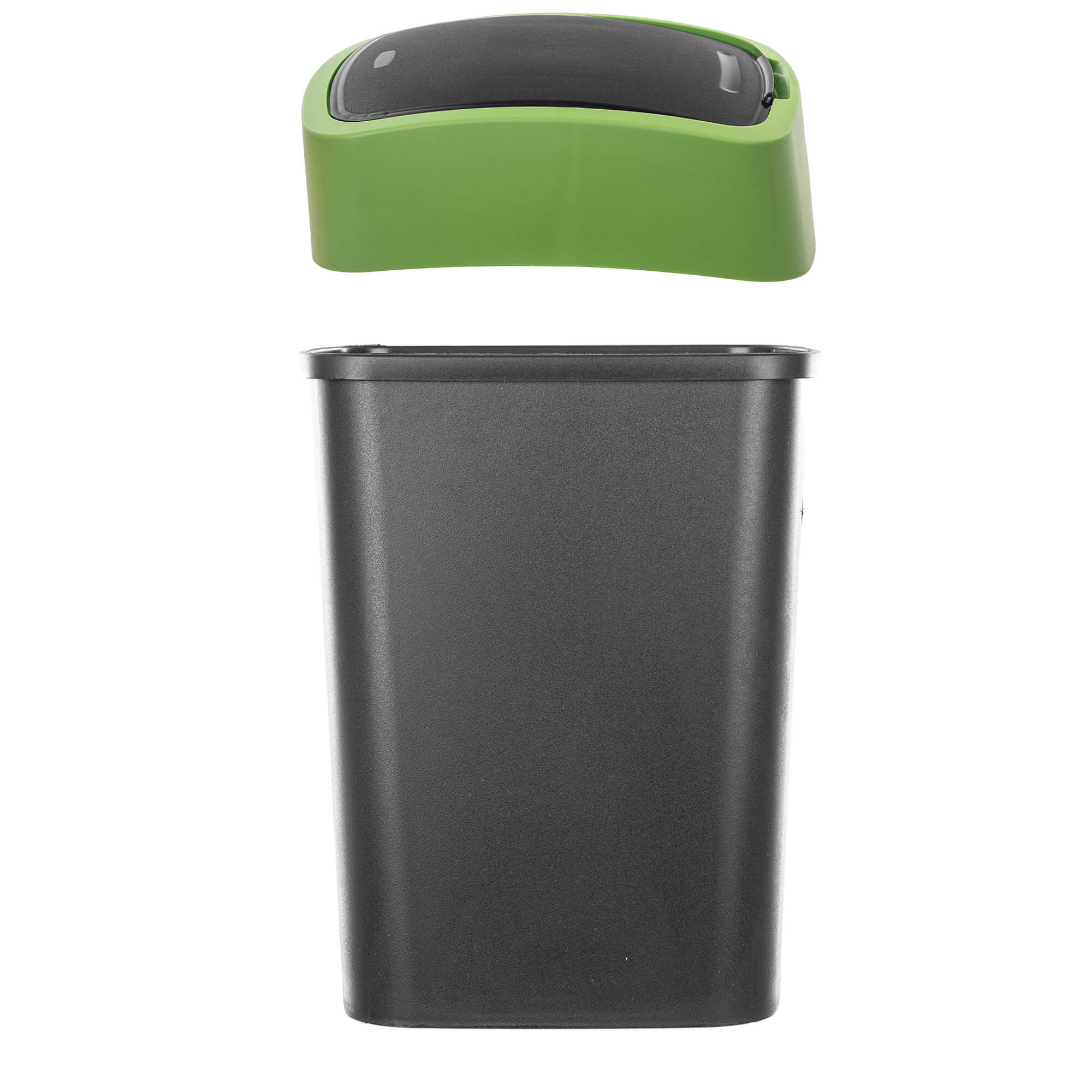 Kosz na śmieci Curver Flip Bin 25L czarno-zielony