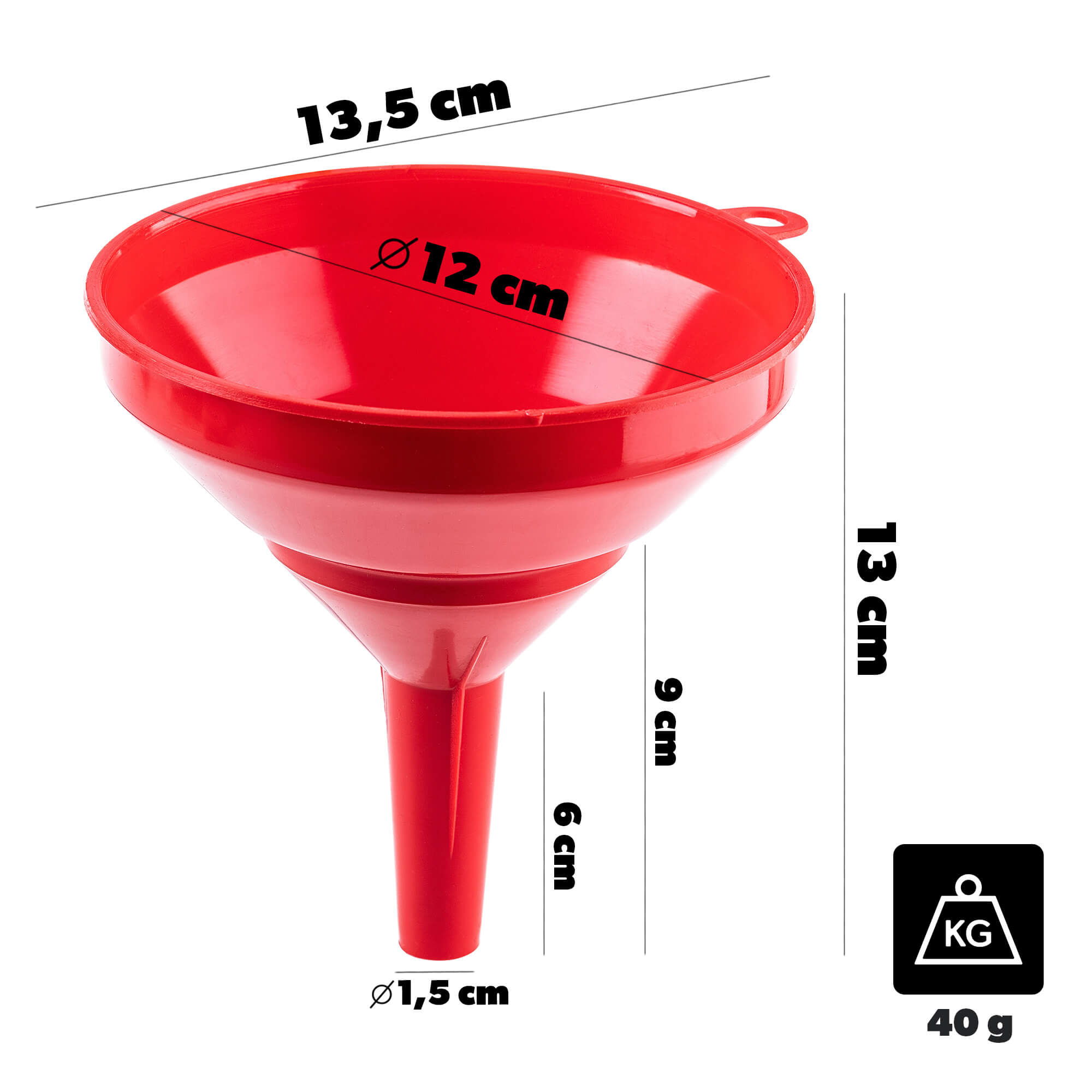 Lejek kuchenny Ardauli 12 cm czerwony
