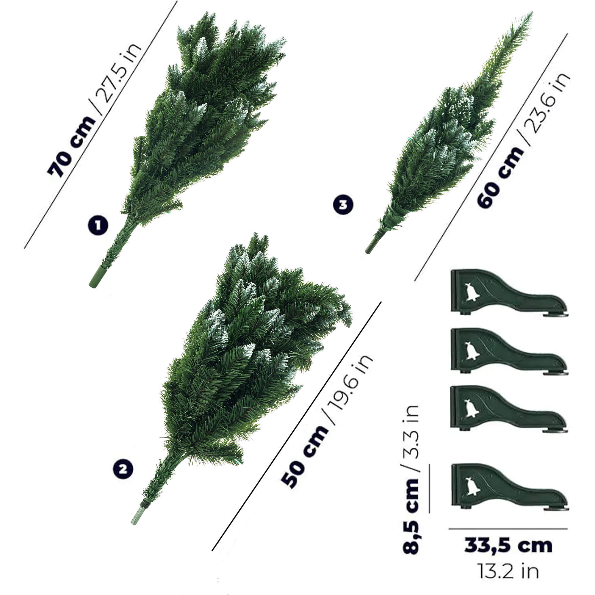 Choinka sztuczna Murles jodła 180 cm