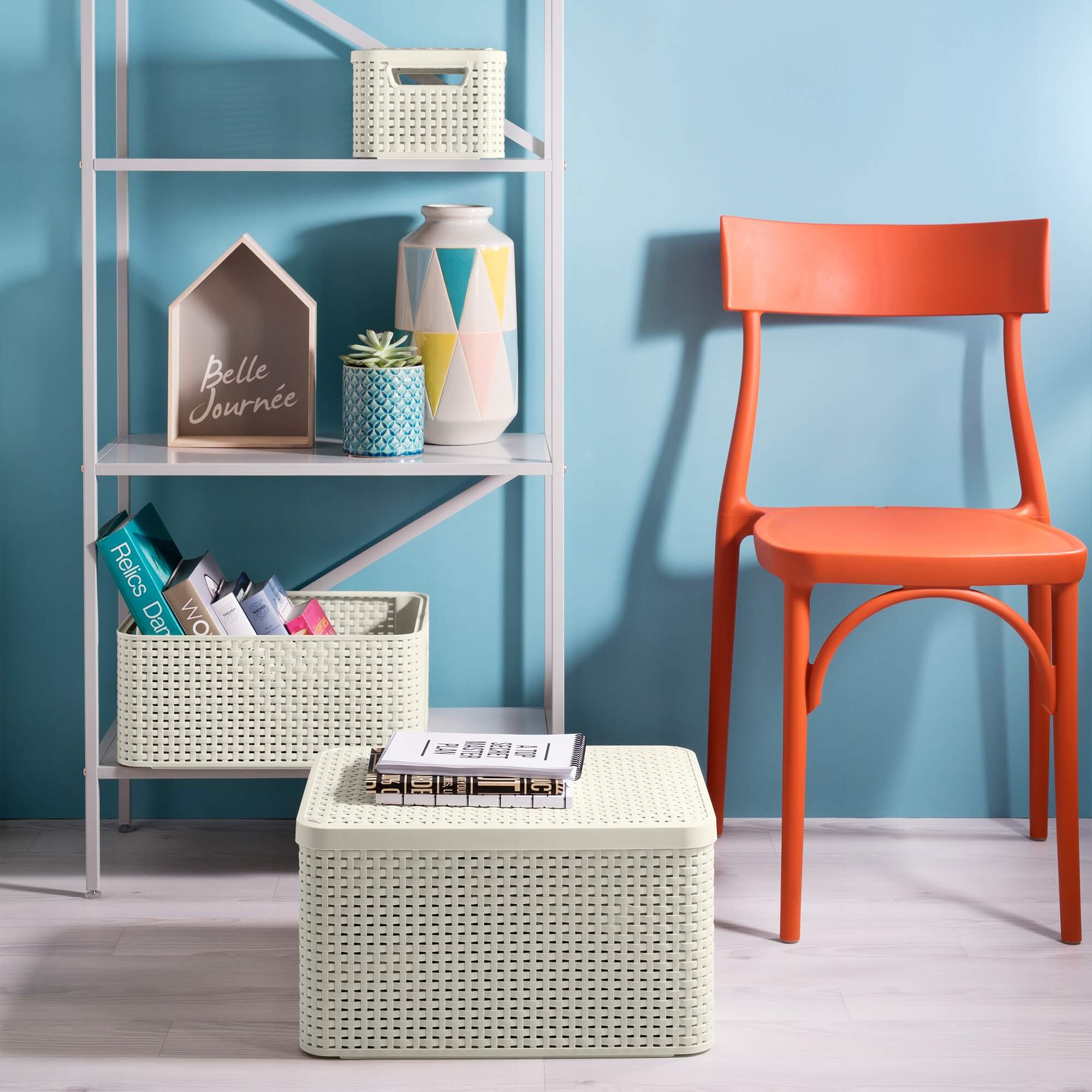 Pojemnik z pokrywą Curver Style 30L, beżowy