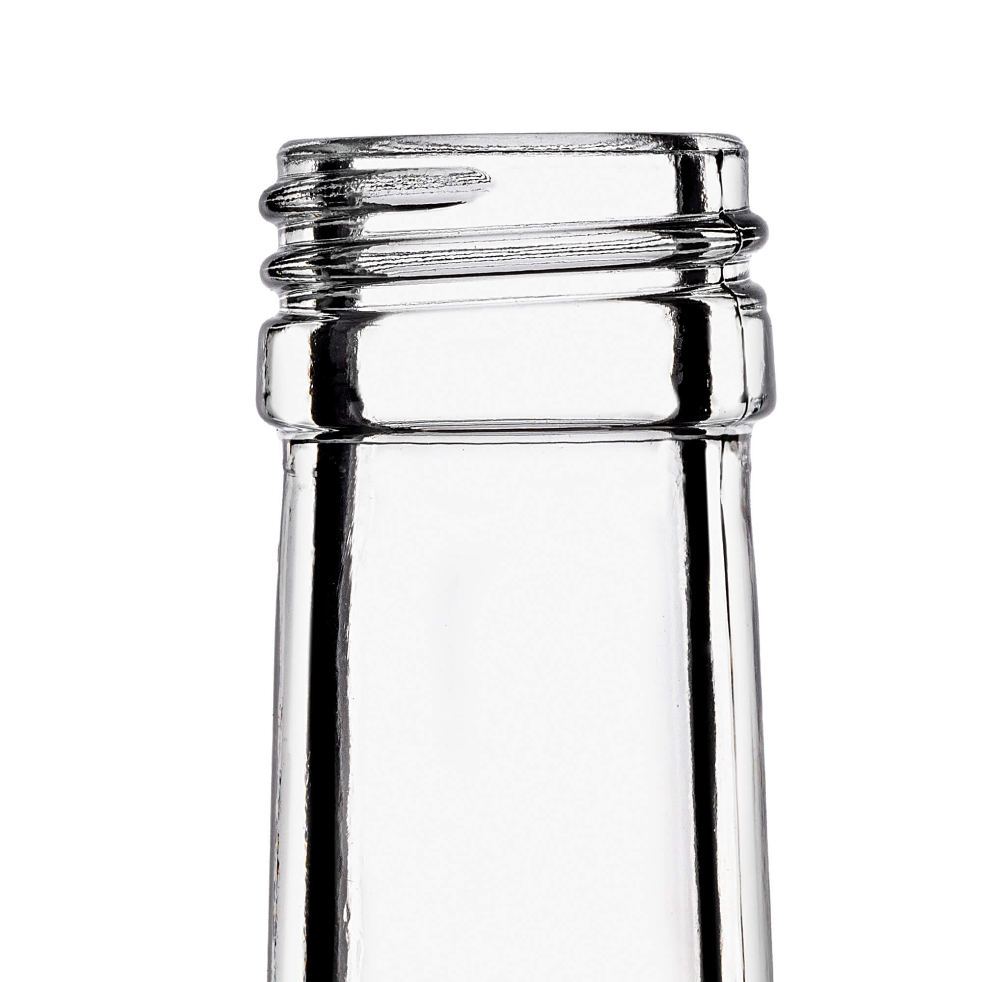 Szklana butelka na nalewkę Fala 500ml ze złotą zakrętką 10 szt.