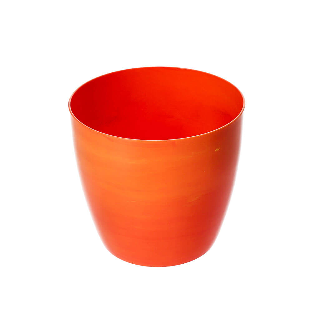 Doniczka na kwiaty Agen 12 cm, pomarańczowy marmur