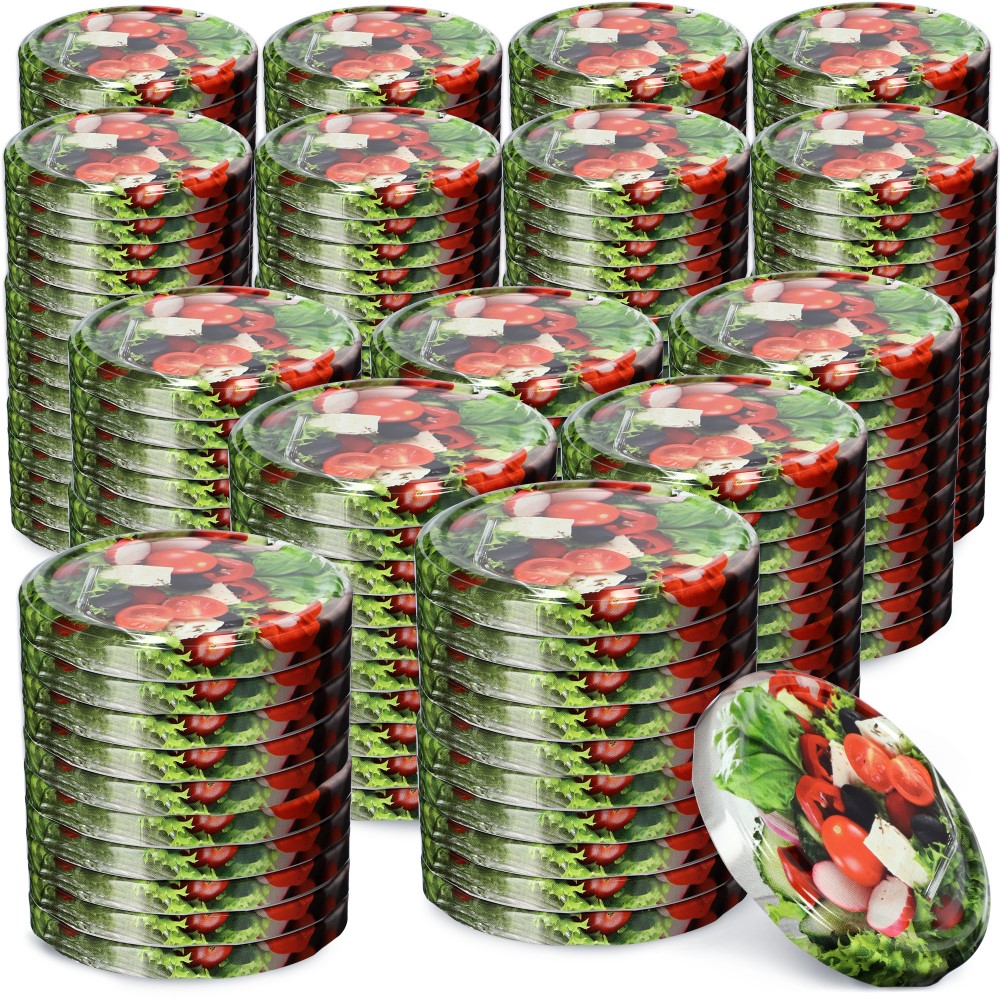 Metalowe wieczka do słoików Virbo 200szt fi 82 mm "Mix warzyw"