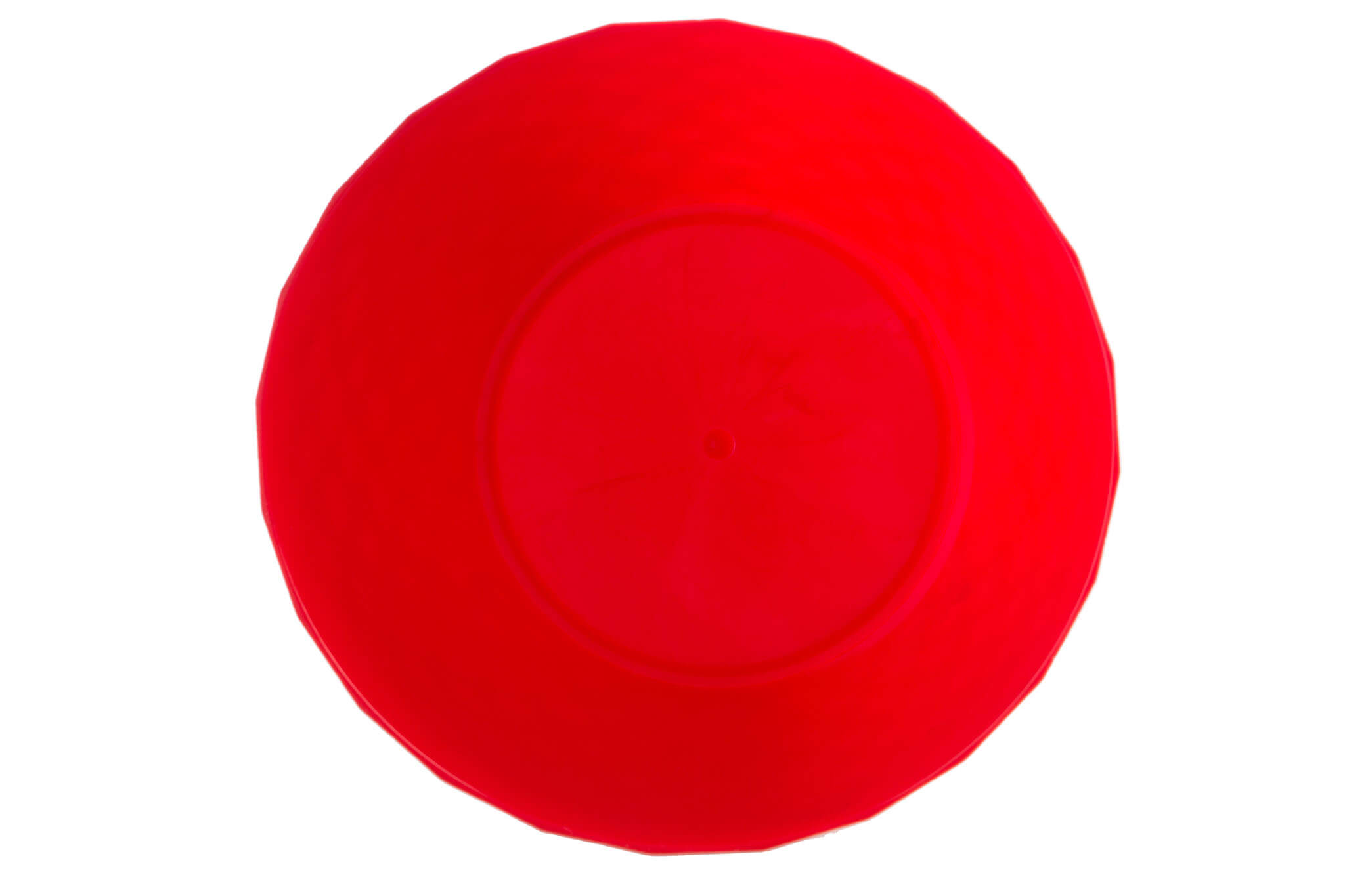 Doniczka na kwiaty z podstawką 18 cm, czerwona