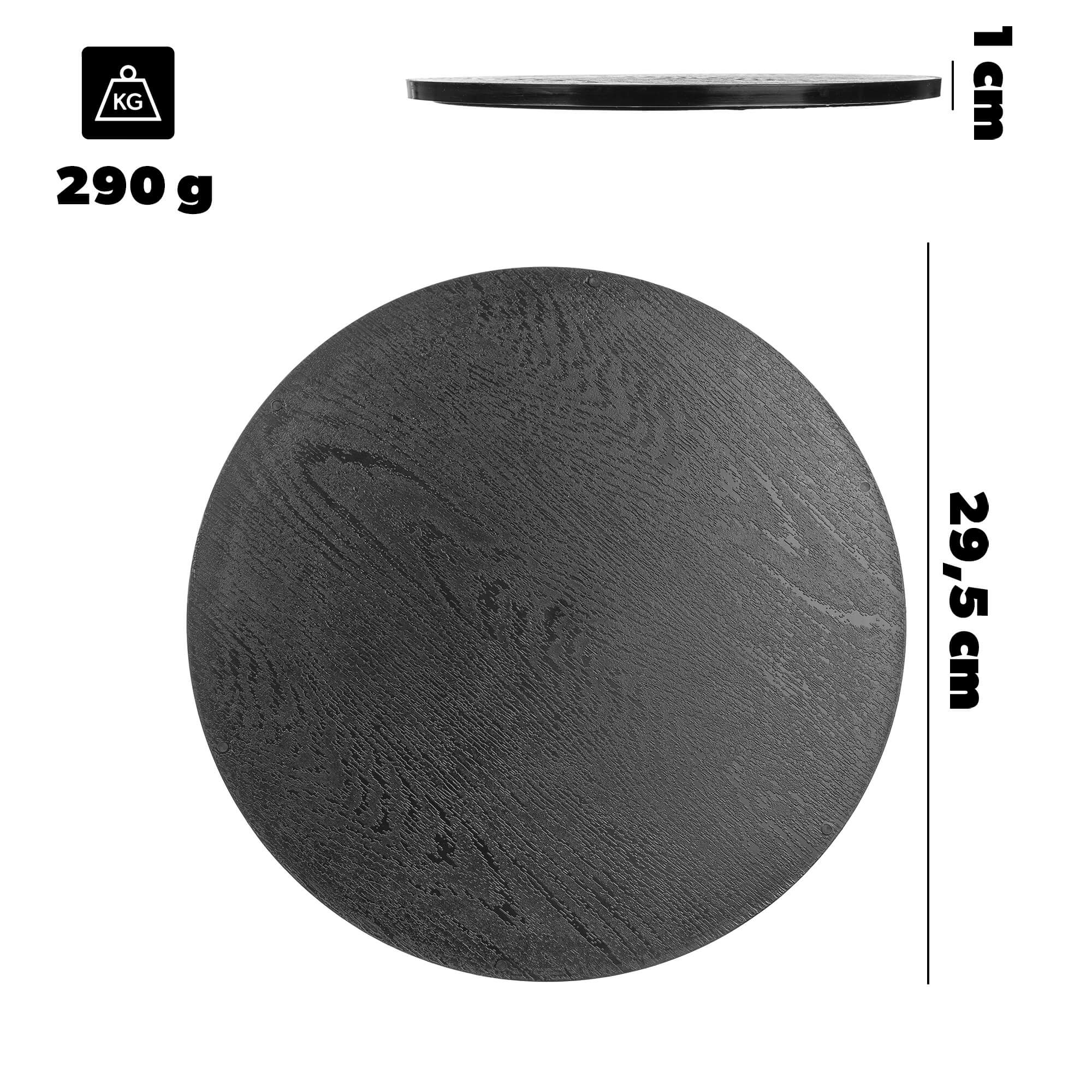 Blat do kwietnika Aytre 30 cm czarny