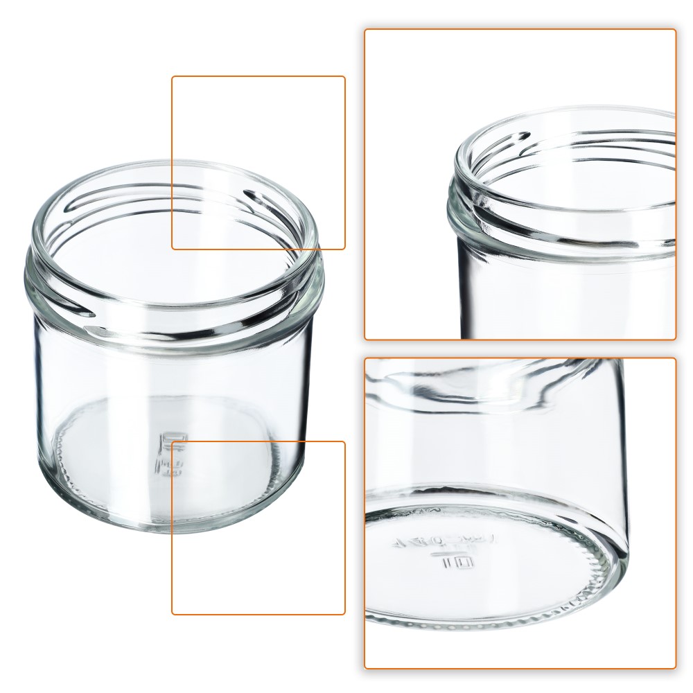 Słoiki Vigo 140ml 100szt fi 66 mm + wieczko "Zielona krata"