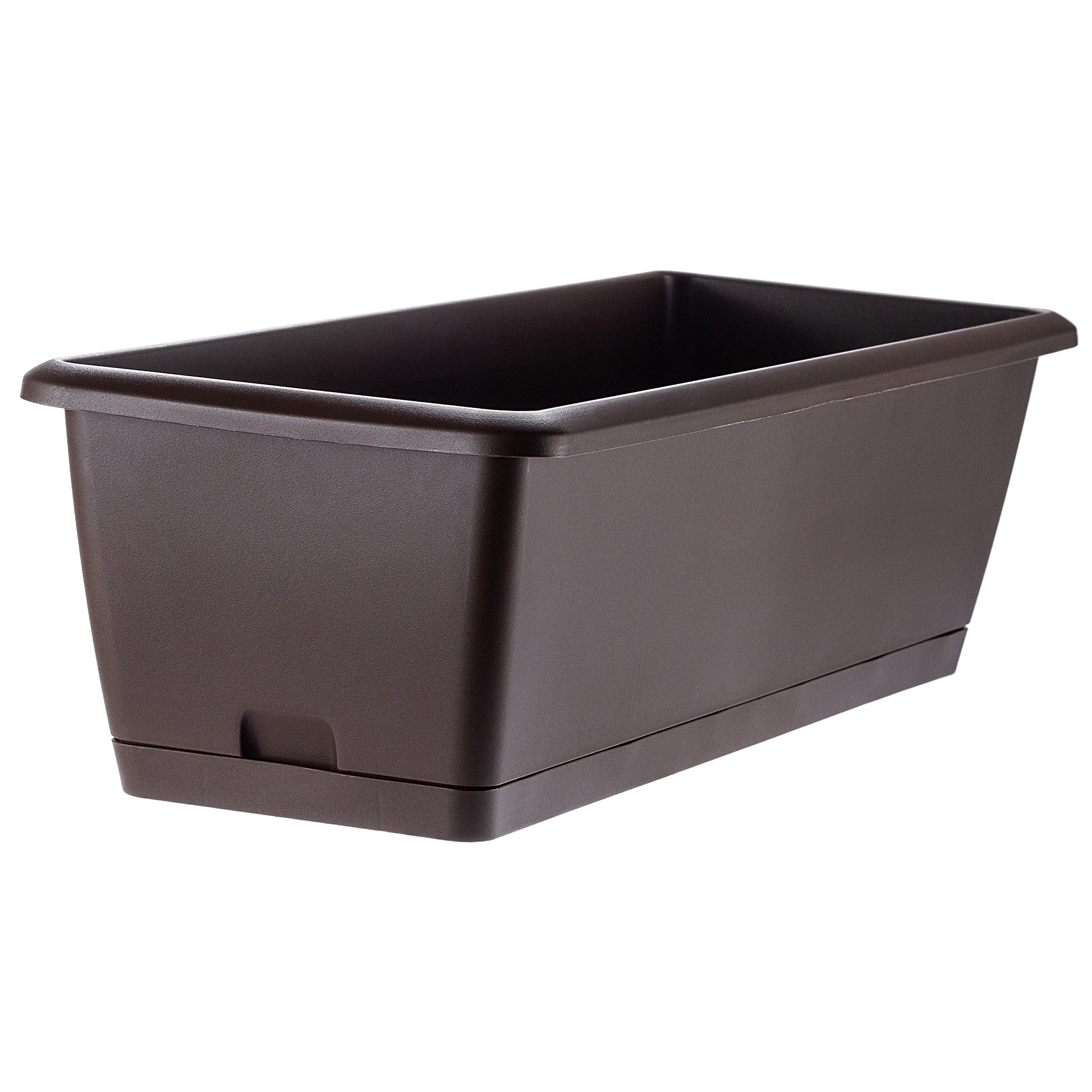 Skrzynka balkonowa Perama 60 cm, brązowa