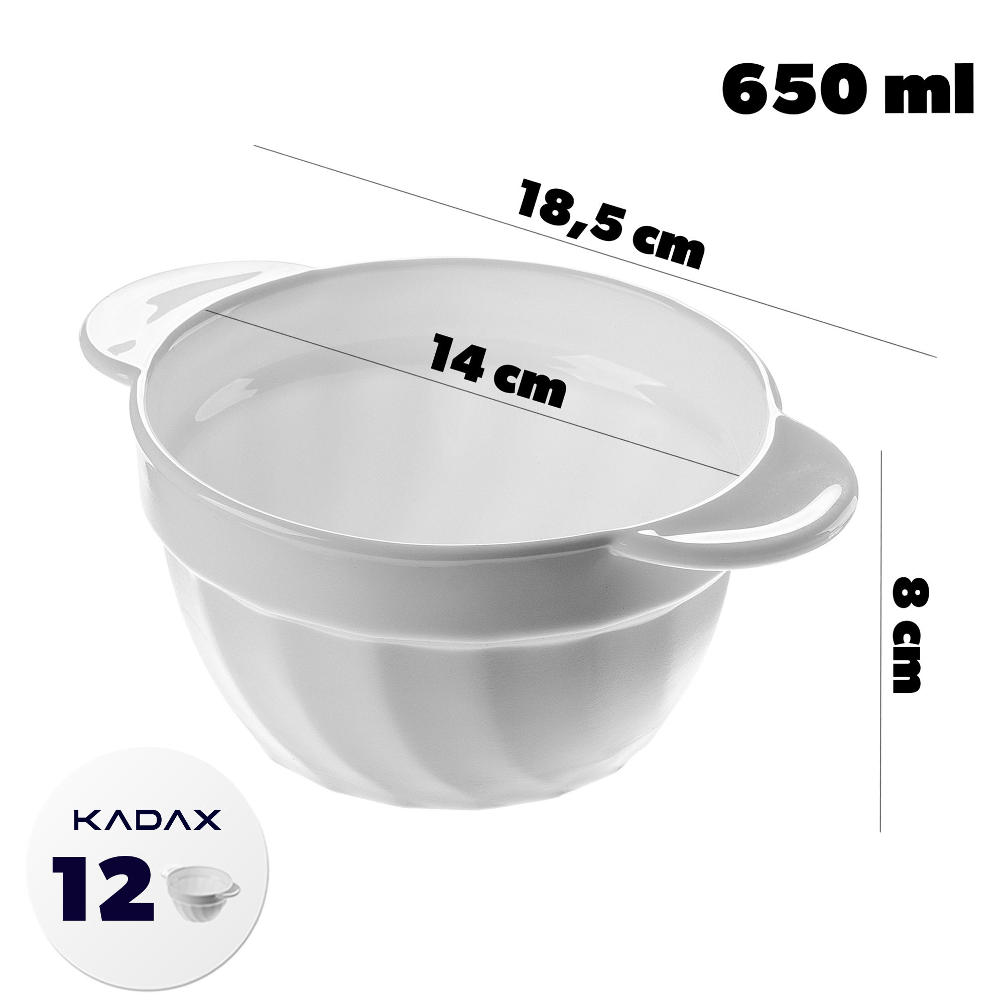 Bulionówka biała Posta 650 mml, 12 szt.