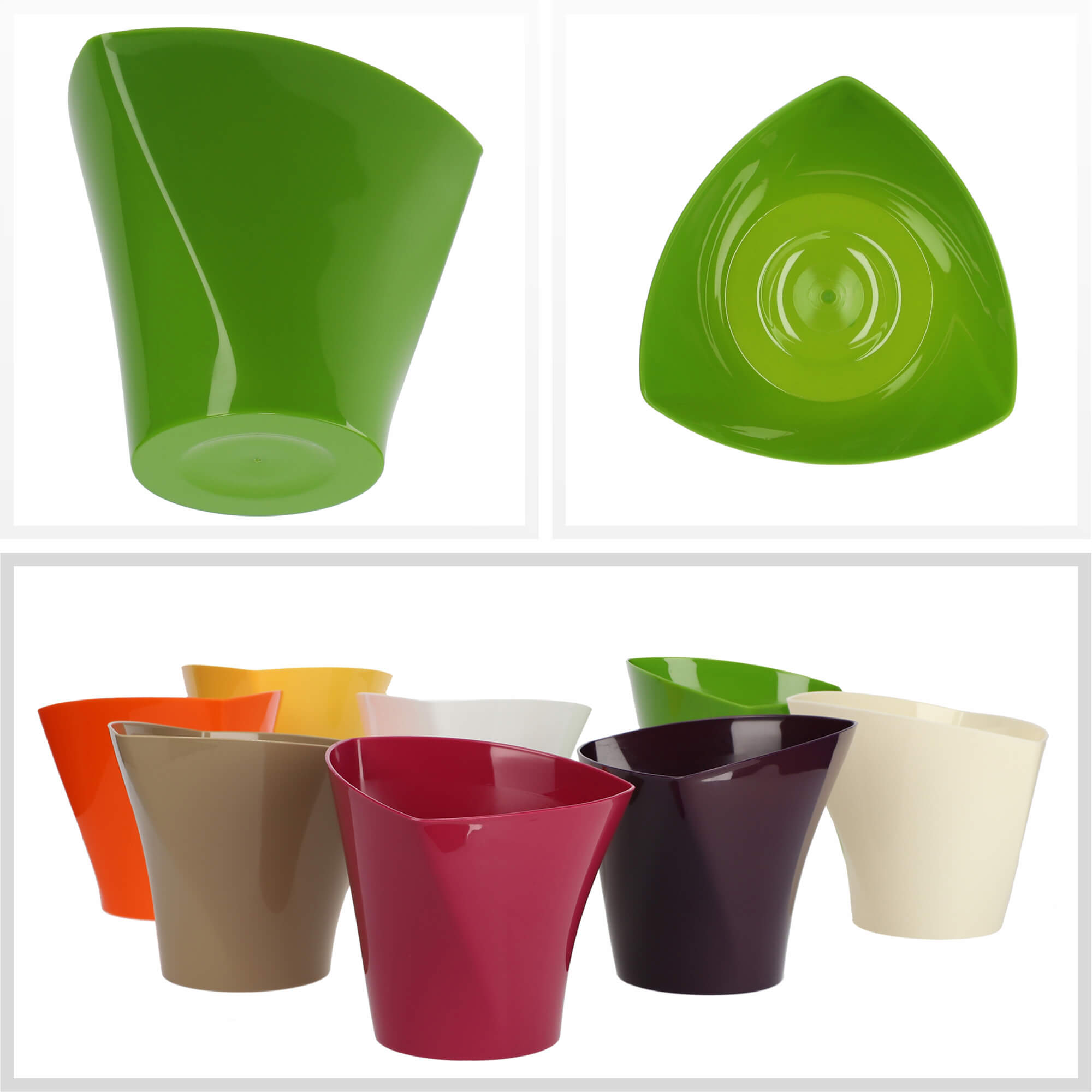 Doniczka na kwiaty Sisco 15 cm, zielona