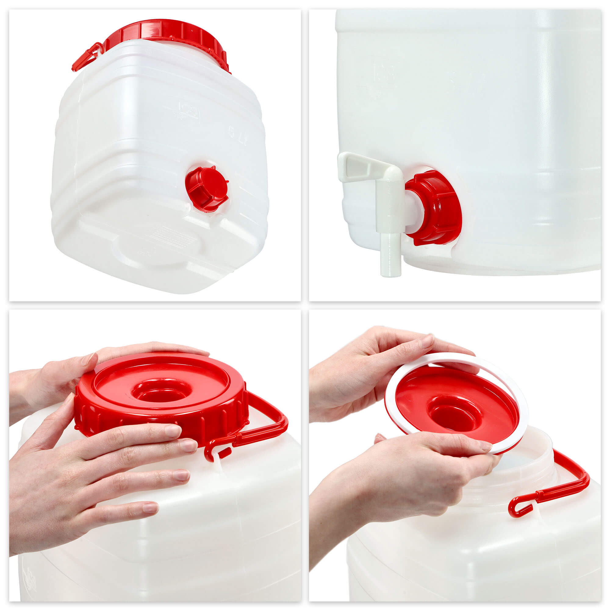 Plastikowa beczka z kranikiem Asele na wodę 5L