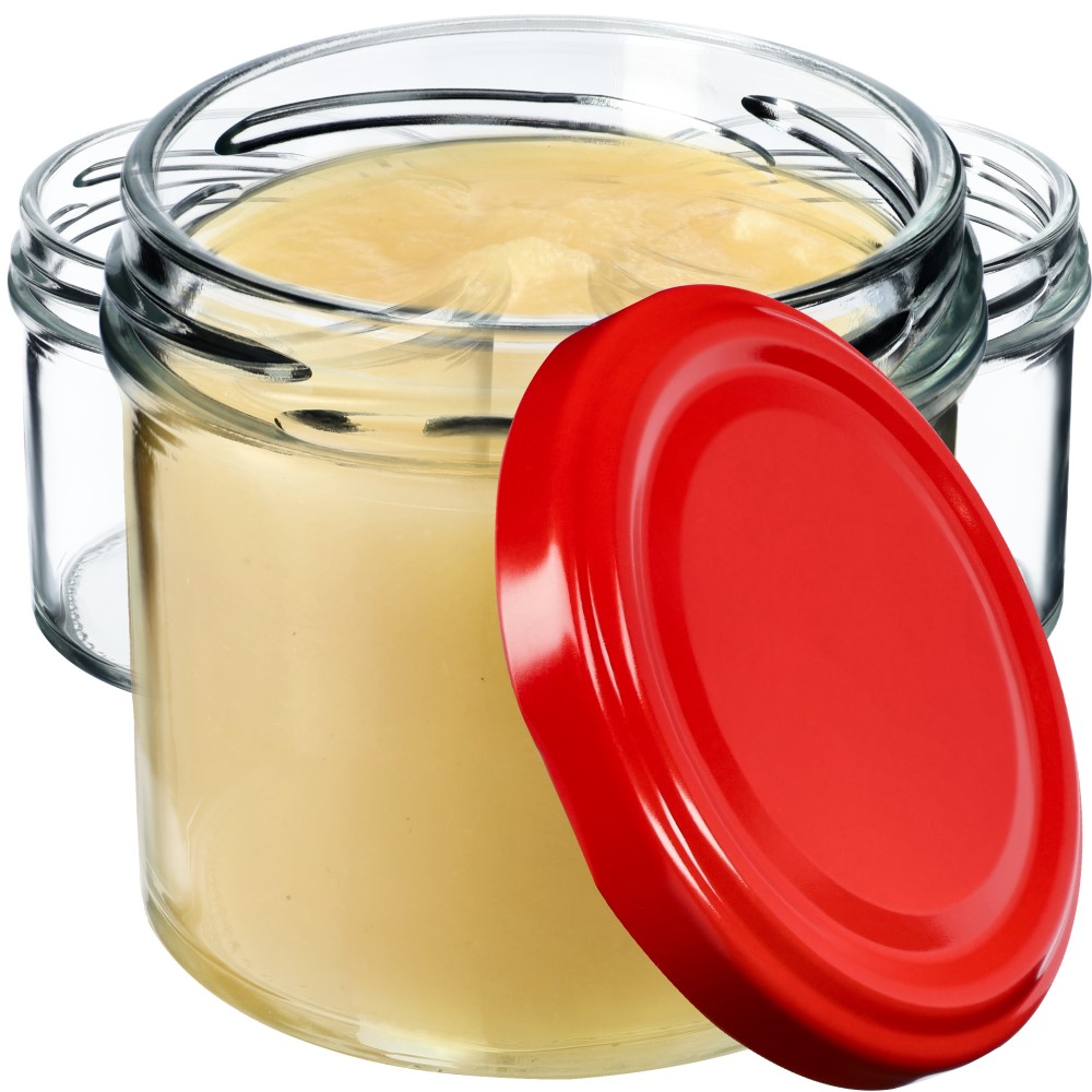 Słoiki Vigo 140ml 10szt fi 66 mm + wieczko czerwone