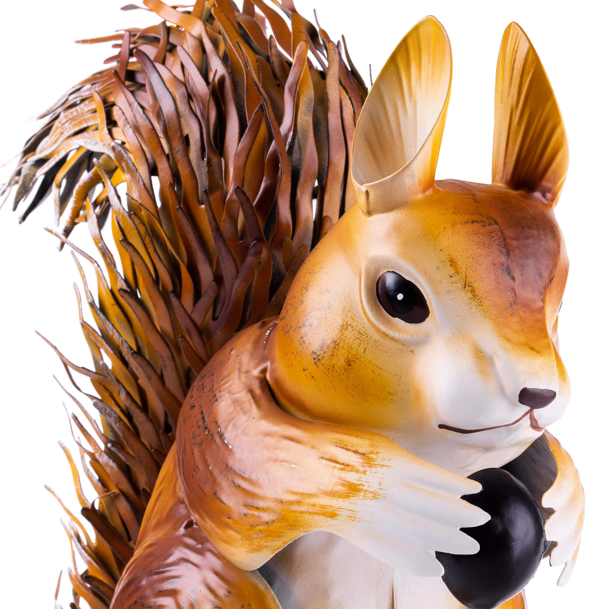 Figura ogrodowa Esson wiewiórka stalowa 28 cm