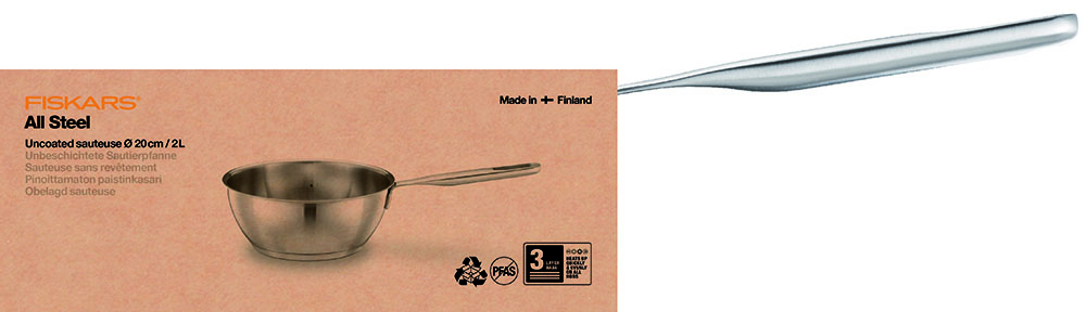 Fiskars 1064748 All Steel Rondel/patelnia 2 l