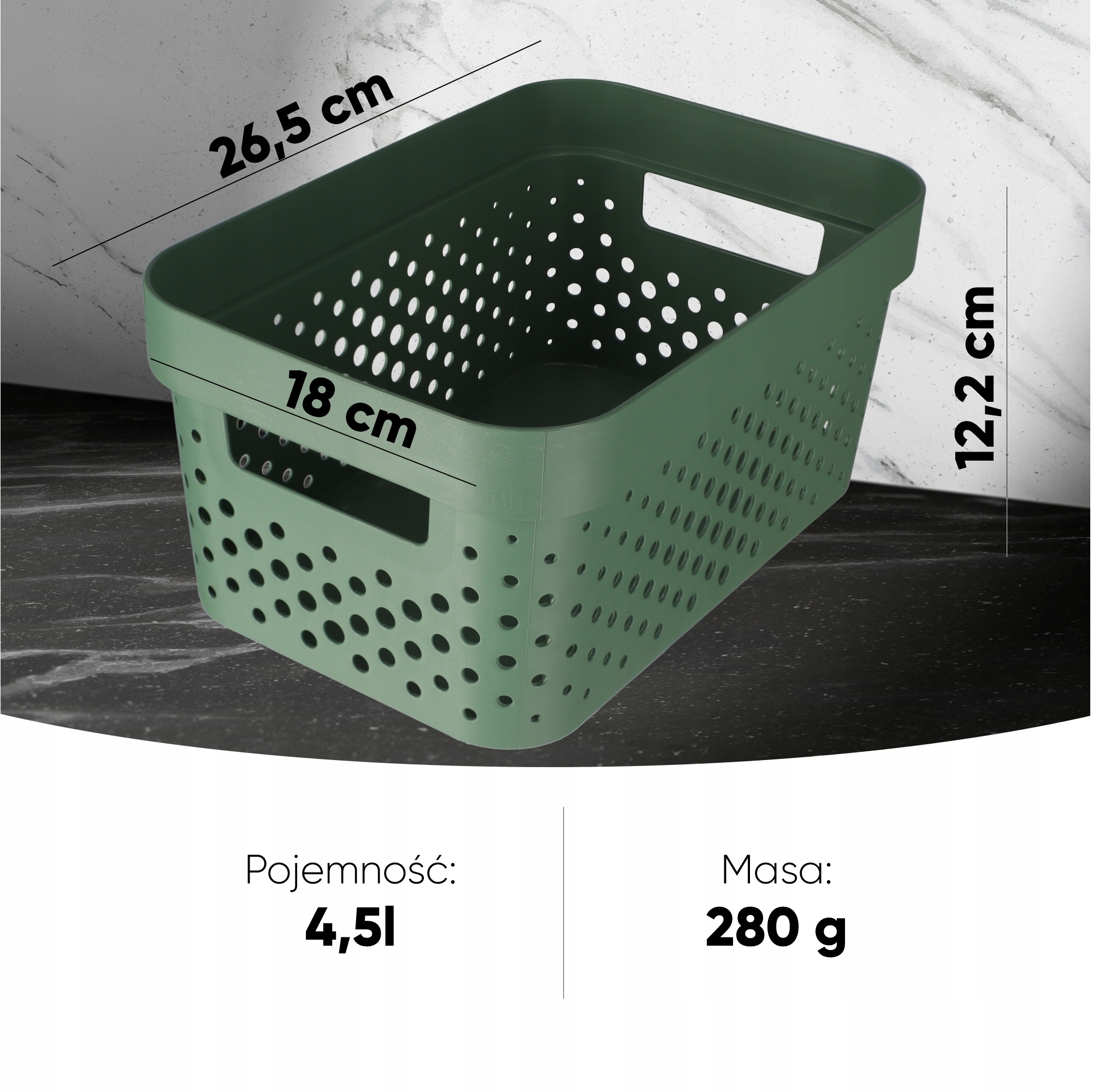 Pojemniki do przechowywania Curver Infinity 4,5 + 11 + 17L, zielone