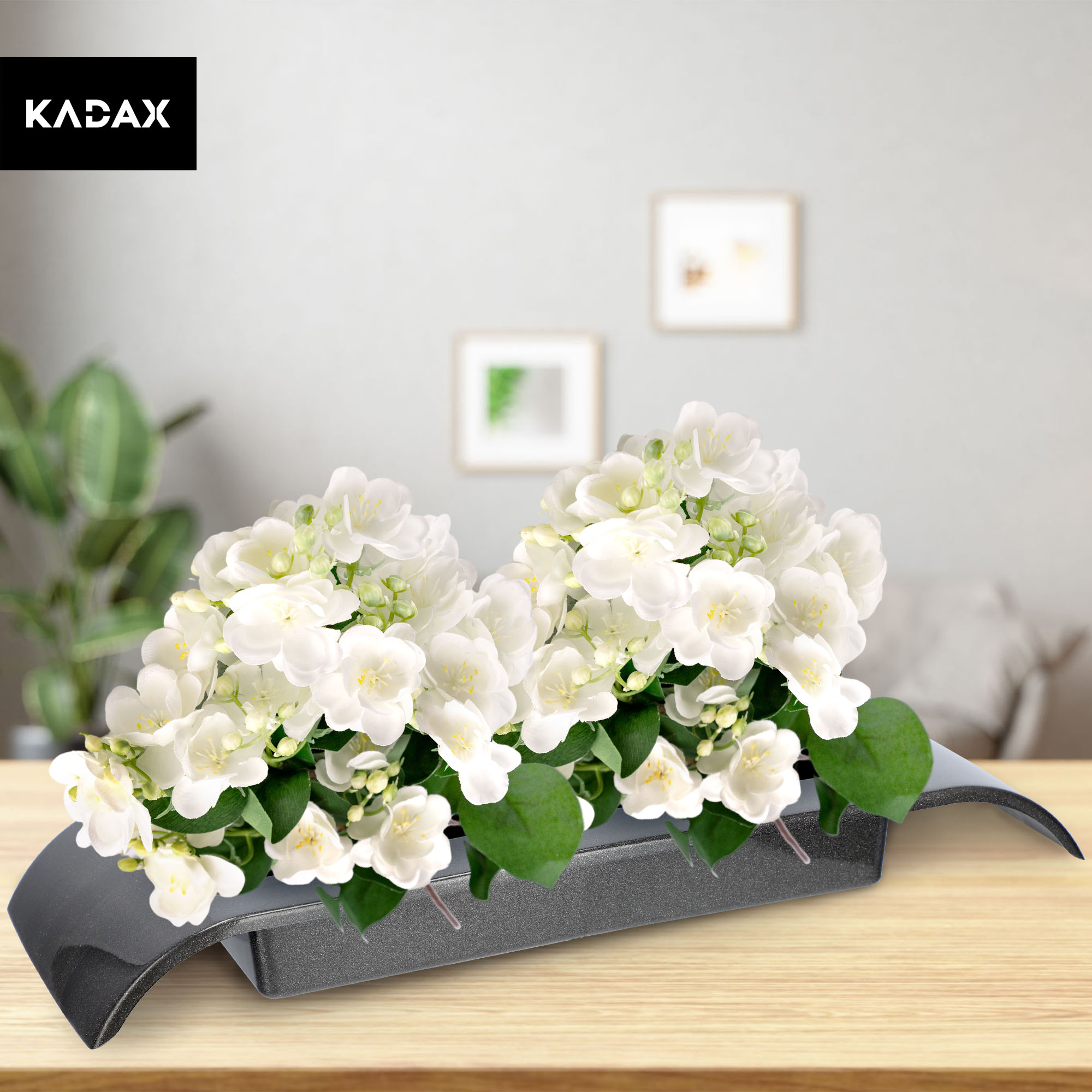 Ikebana na kwiaty 4 x 36 cm, grafit