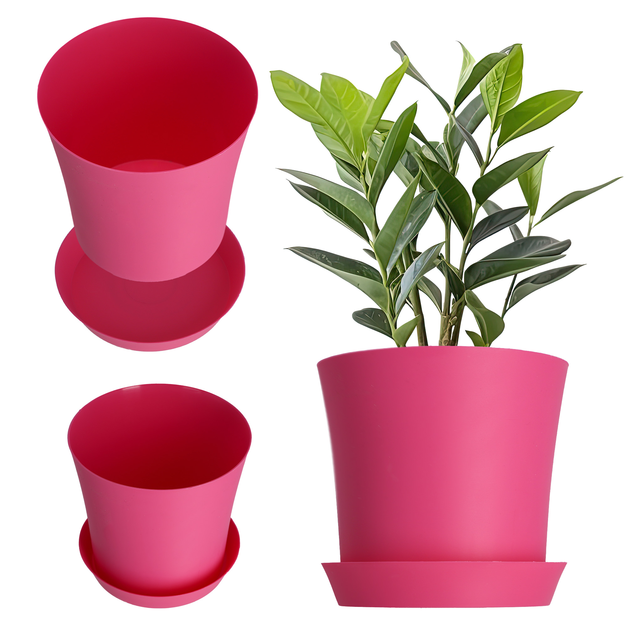 Doniczka na kwiaty Ersa 14 cm, różowa