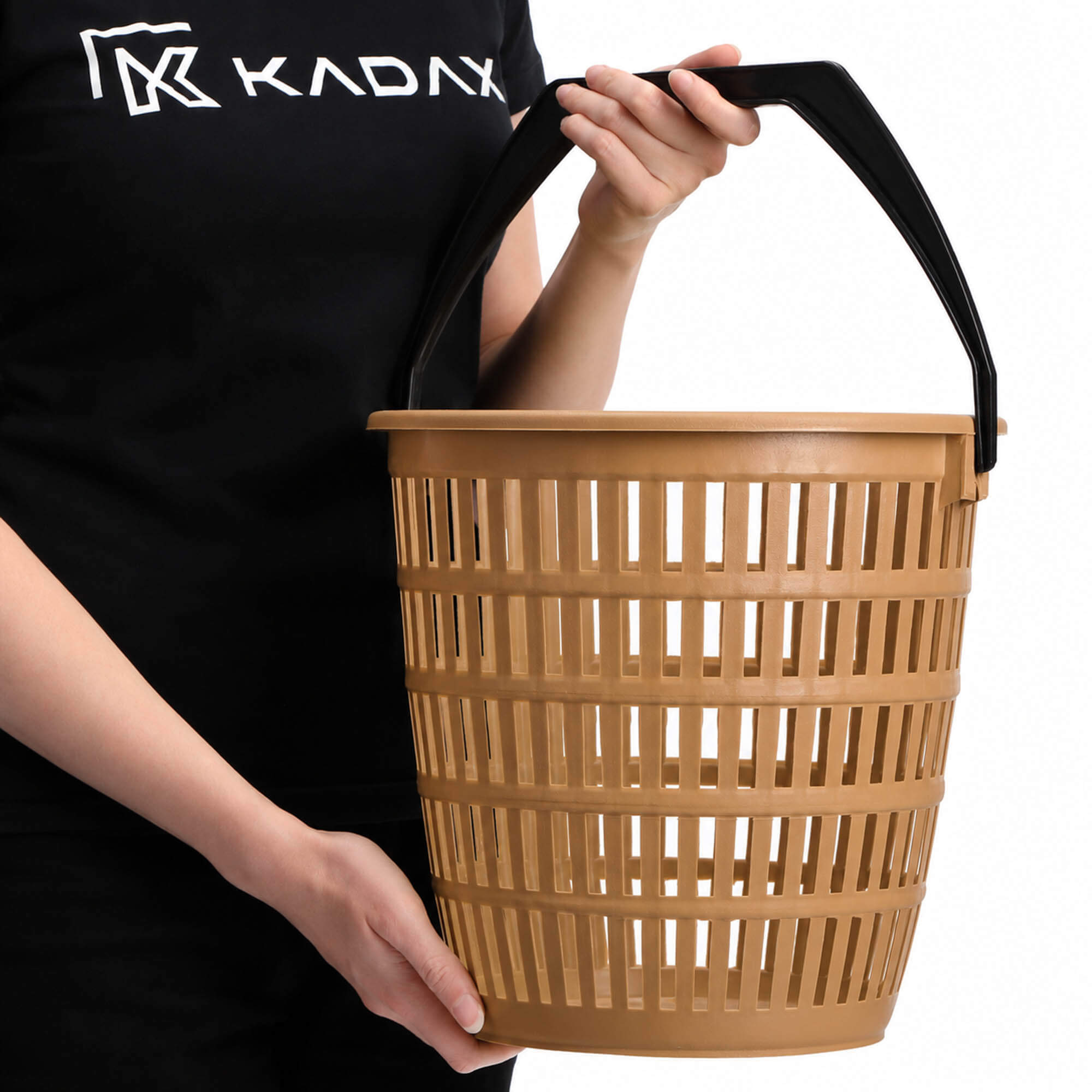 Kosz ażurowy Parate z uchwytem 12L brązowy