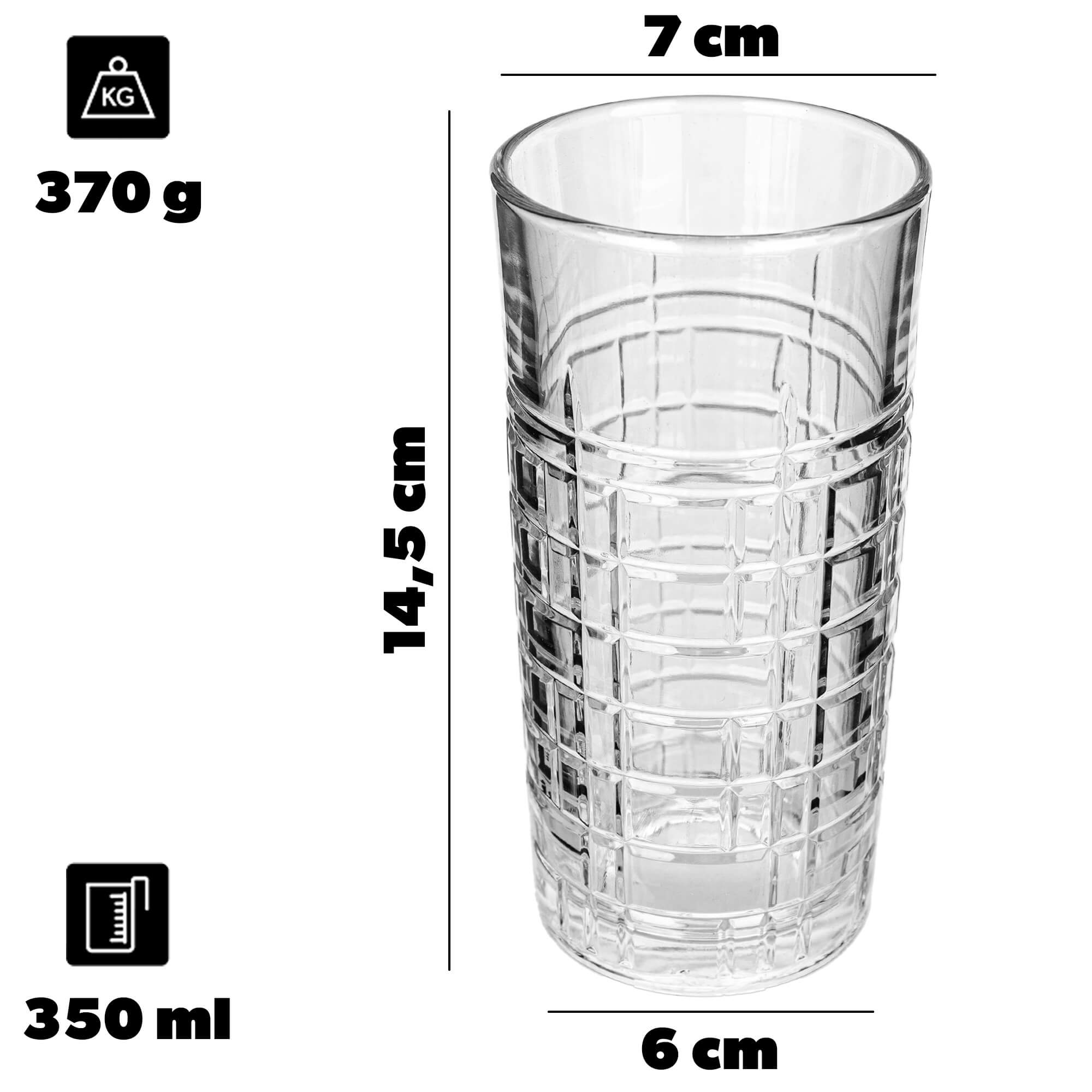 Szklanka wysoka do napojów Vion 350ml 1 szt.