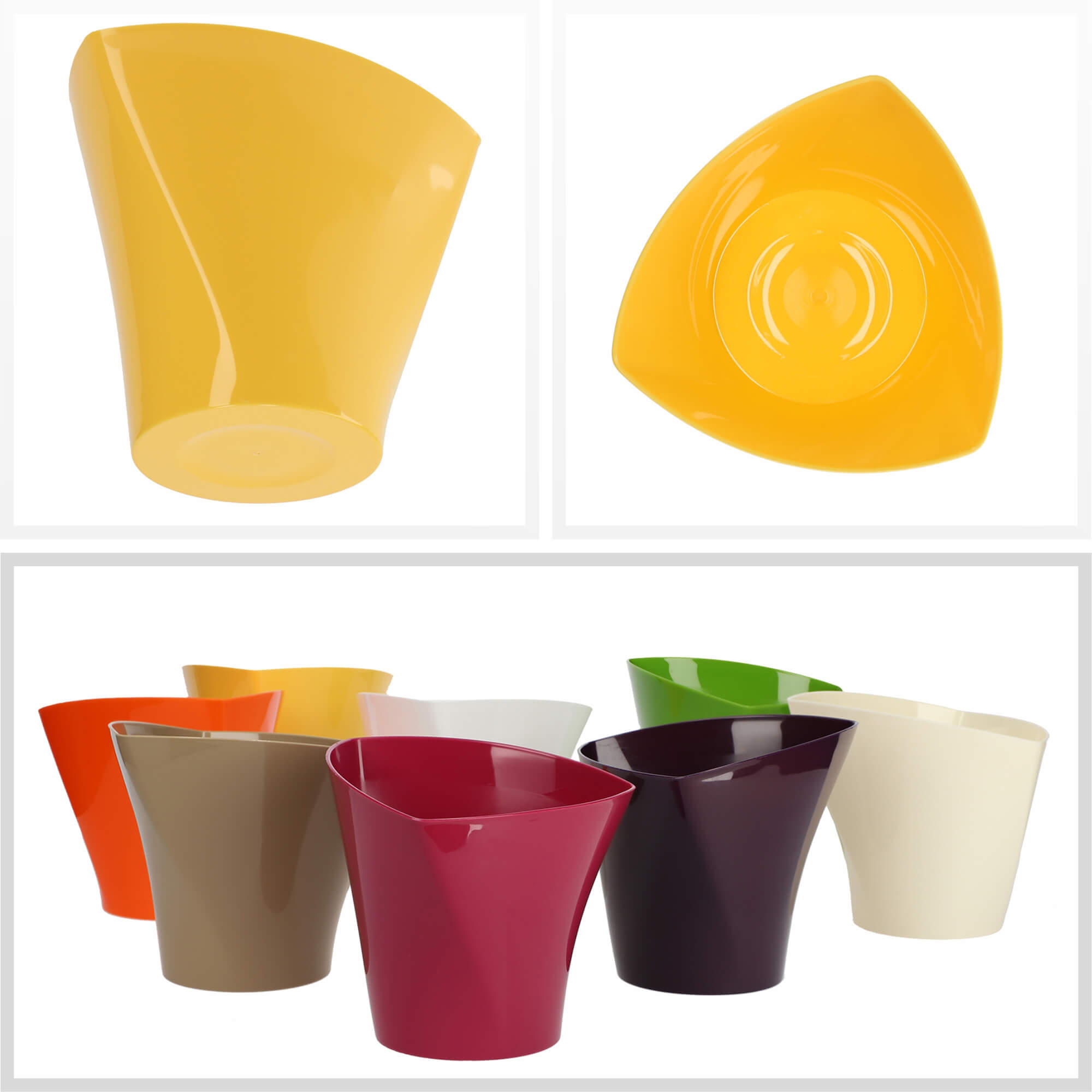 Doniczka na kwiaty Sisco 15 cm, żółta