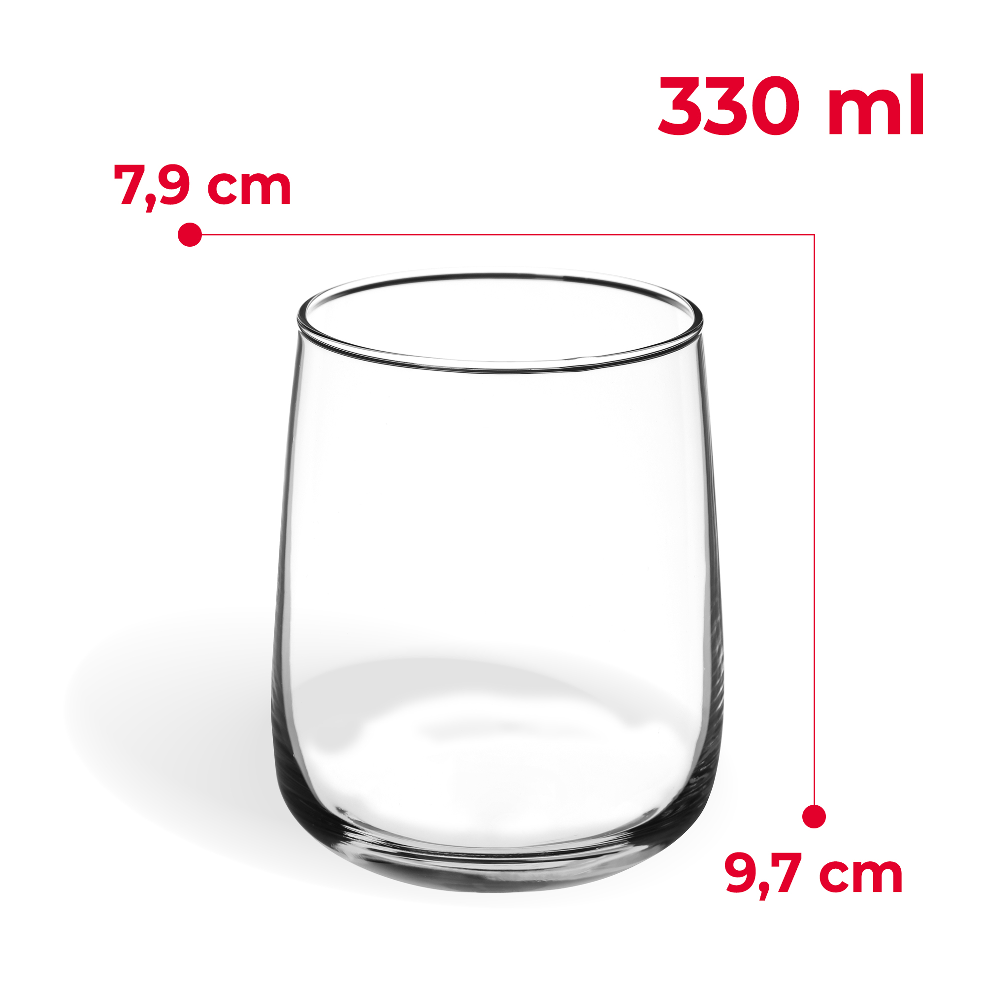 Szklanki do drinków i napojów Alezio 330 ml, 6 szt.
