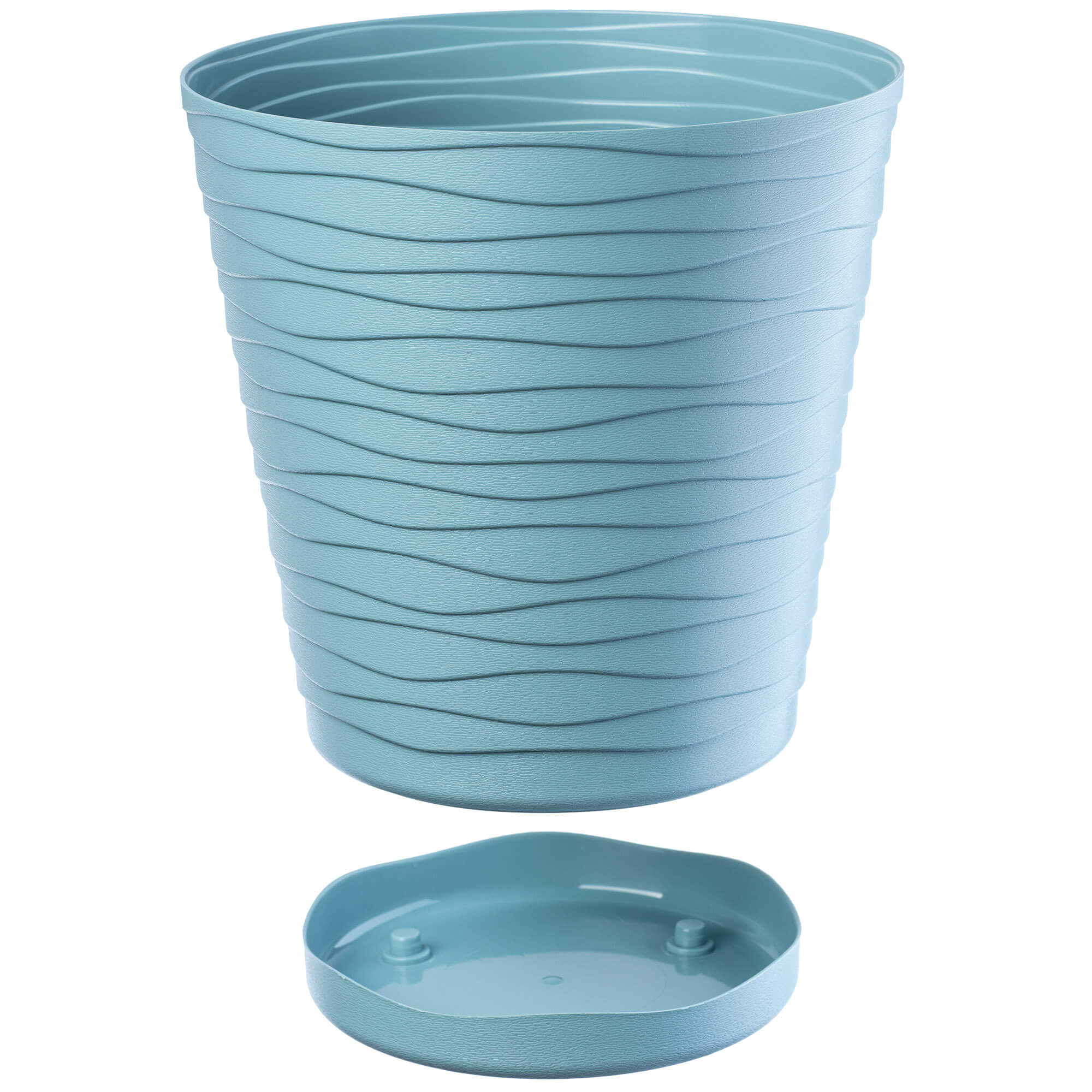 Doniczka z podstawką Greve 19 cm, zielona