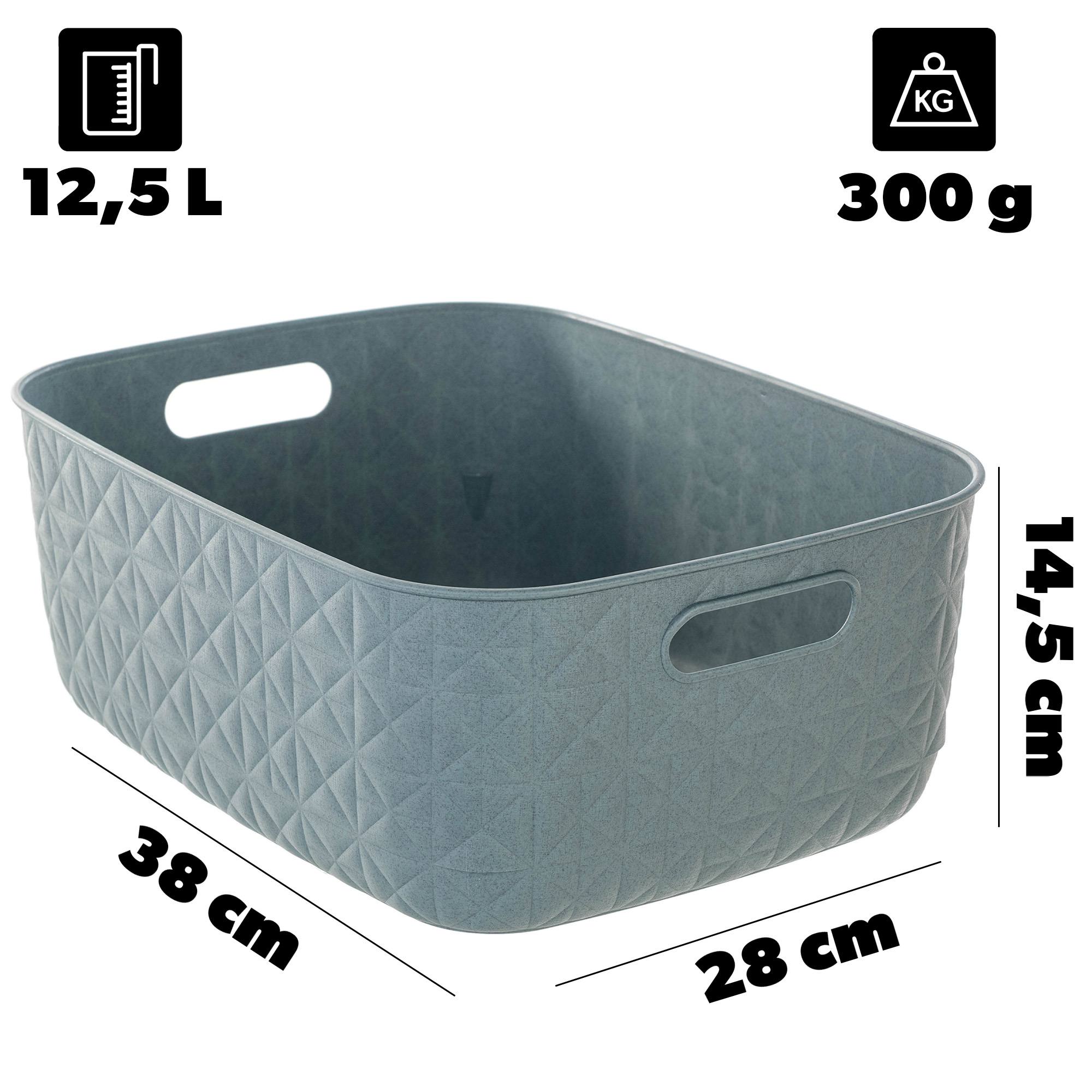 Koszyk Curver Softex M 12,5L turkusowy