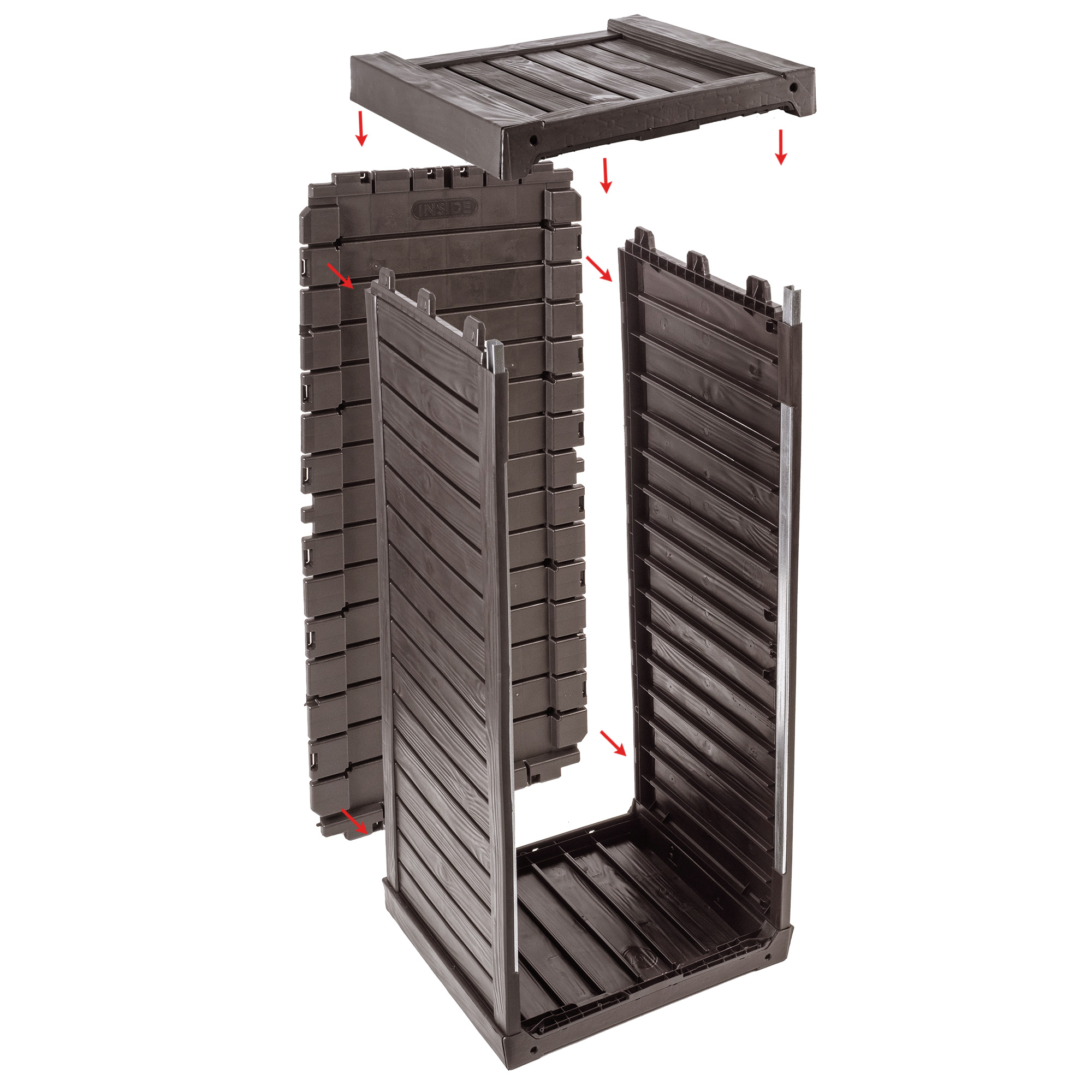 Skrzynia ogrodowa Keter Rockwood Storage Box 570L, brąz