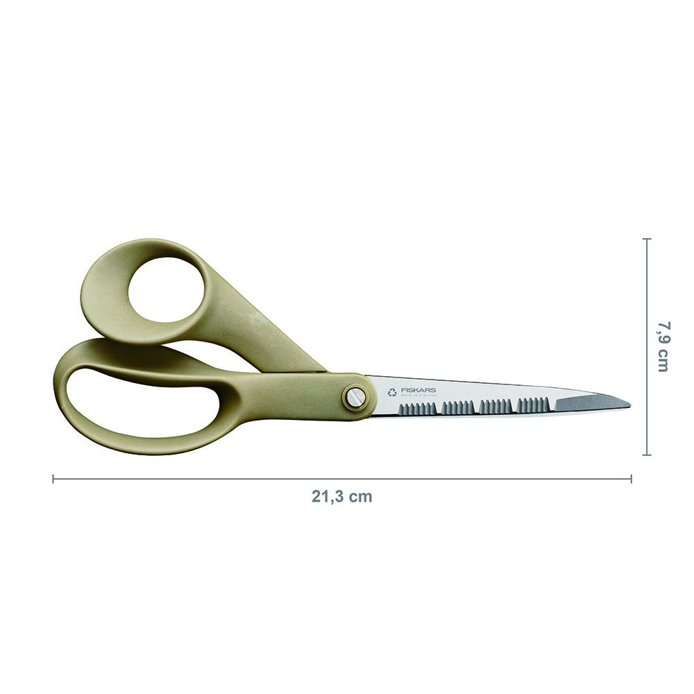 Fiskars 1062543 ReNew Nożyczki kuchenne ząbkowane 
