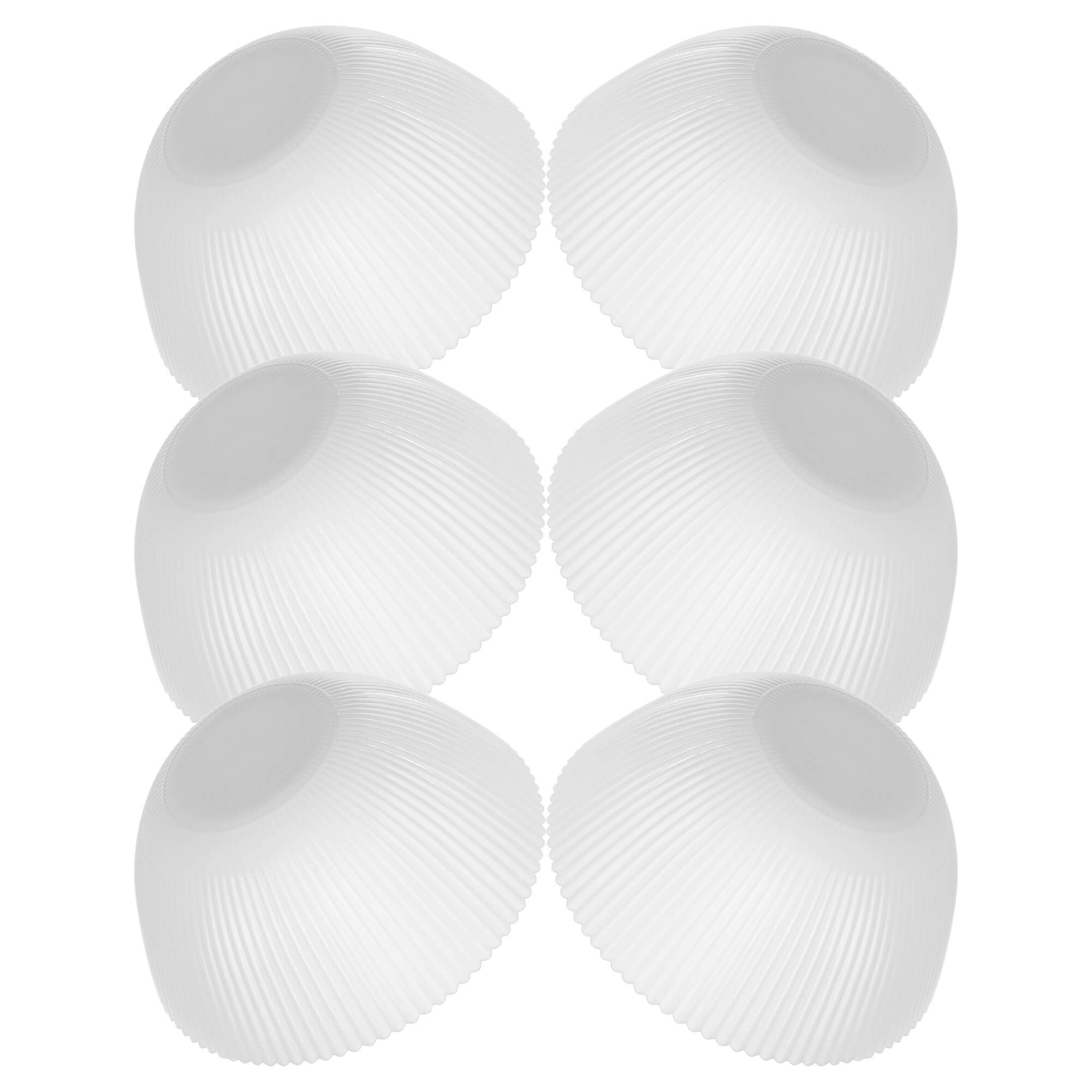 Salaterka szklana Regno 15.2 cm biała 6 szt.