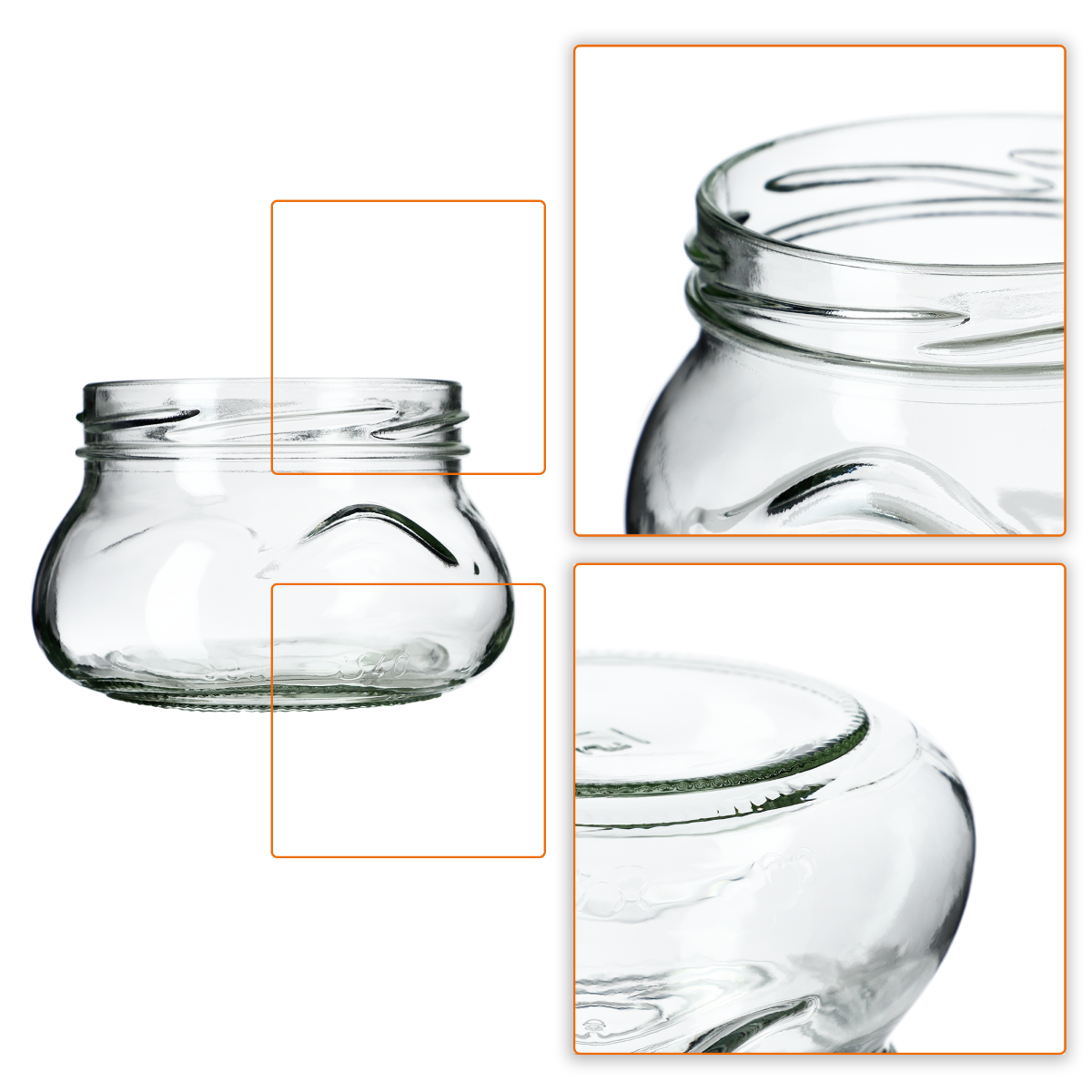Słoiki na przetwory Raja 300ml 20szt fi 82 mm + wieczka "Czarny Groszek"