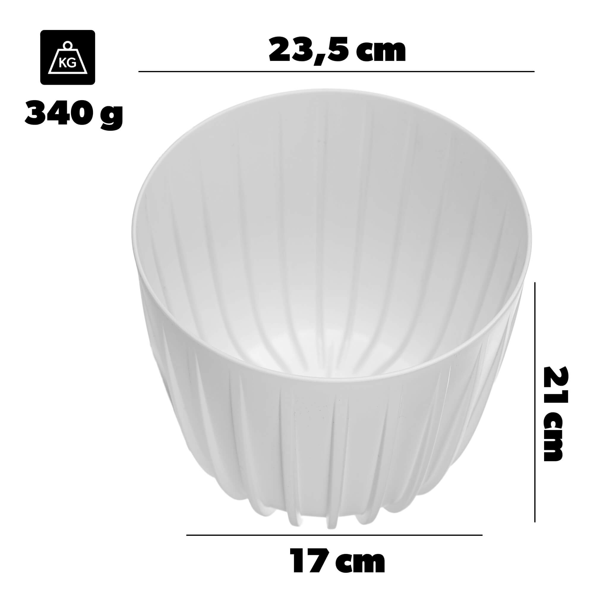 Osłonka Costa 23.5 cm biała
