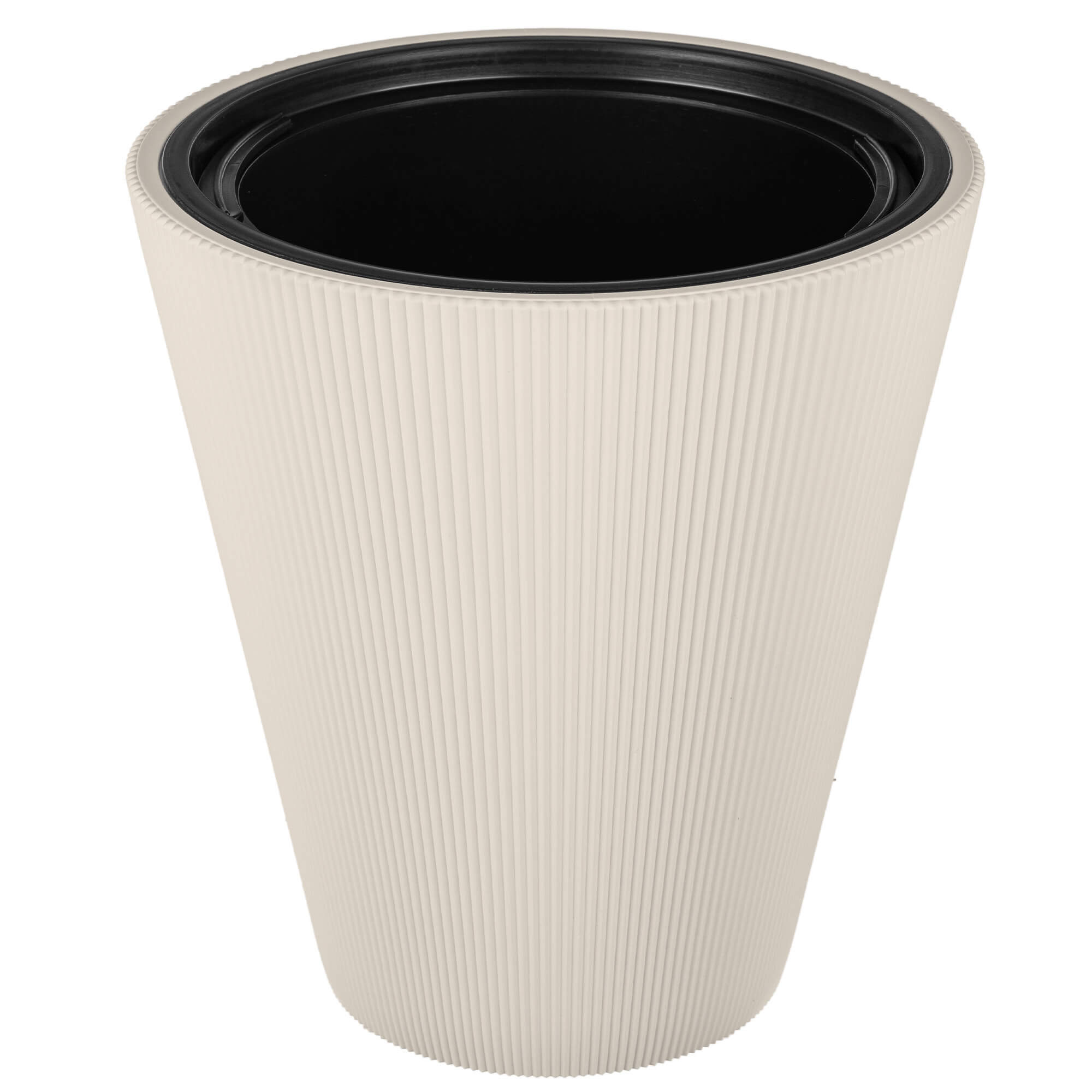 Doniczka Linea 30 cm, migdał 1 szt.