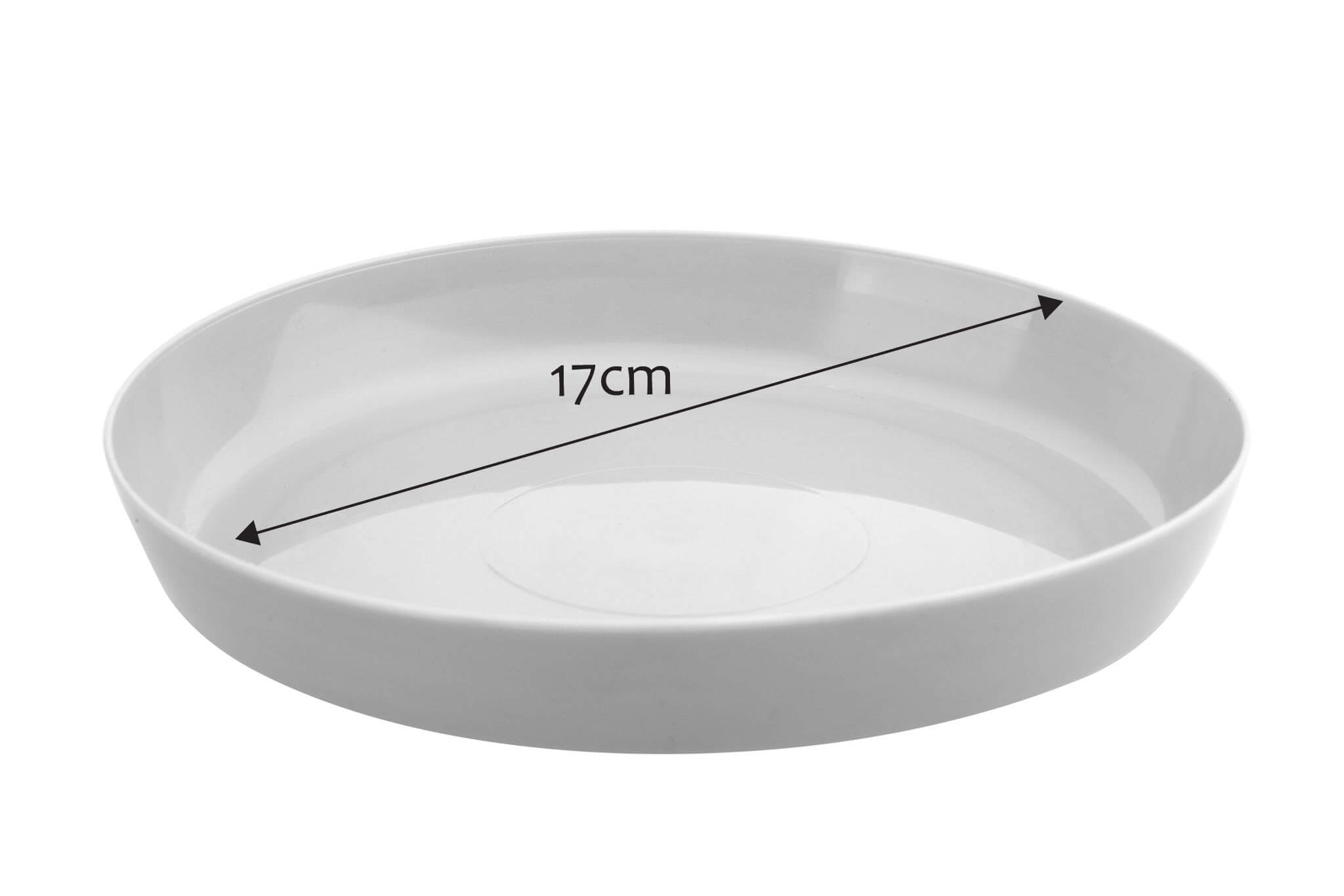 Doniczka na kwiaty z podstawką 20 cm, szara