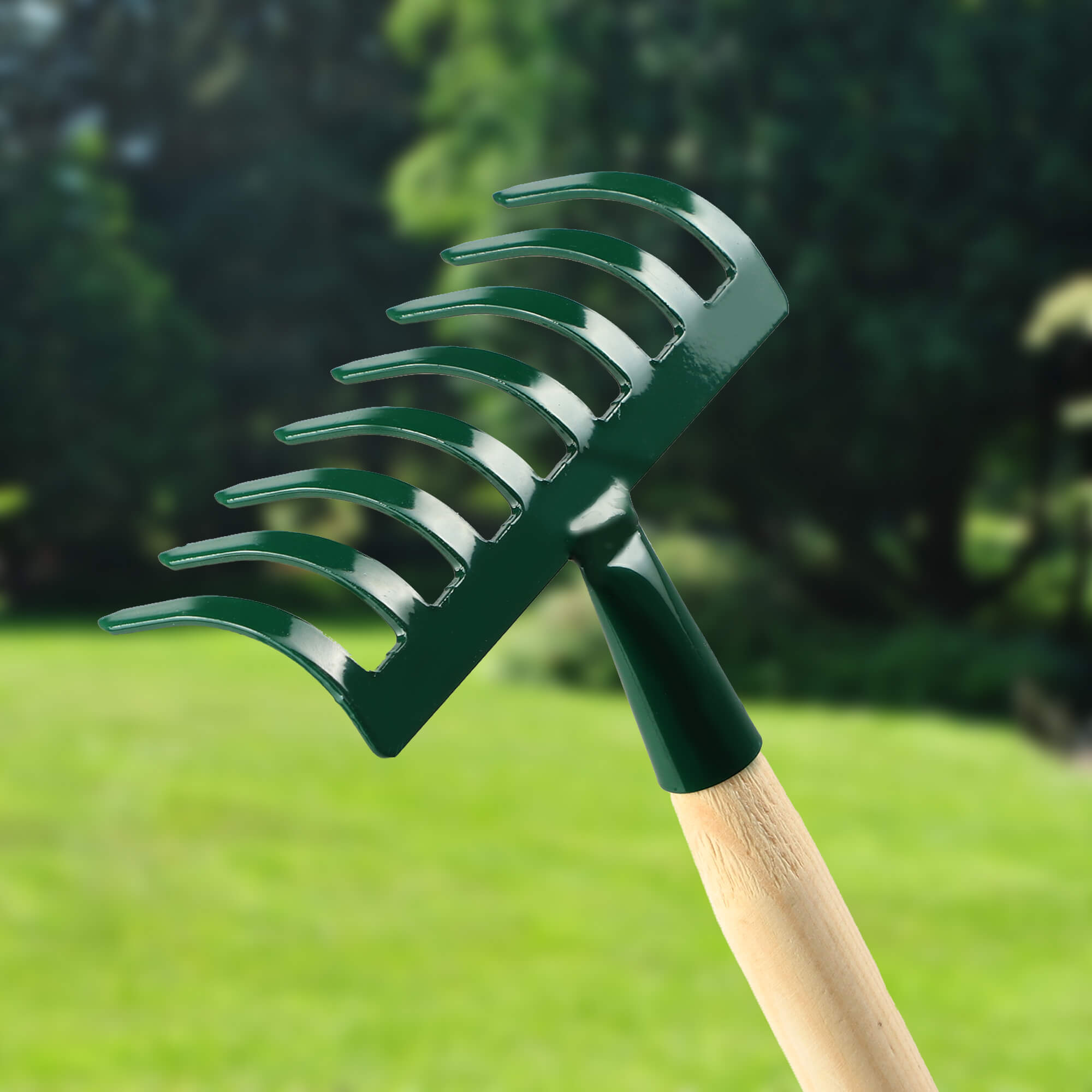 Grabki metalowe 16 x 66 cm, zielone