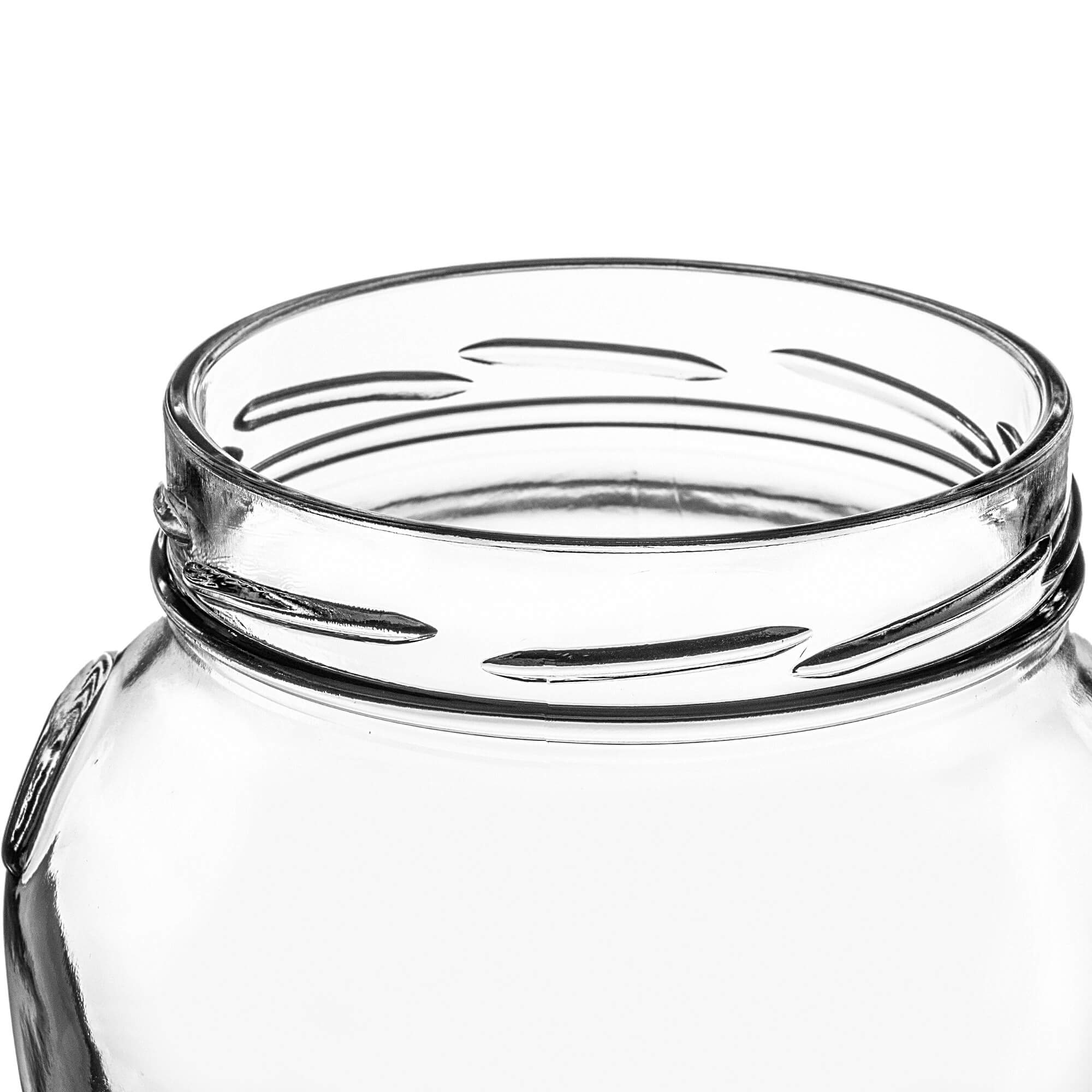 Słoiki na przetwory Sassa 1700ml 4szt 110mm + wieczka białe