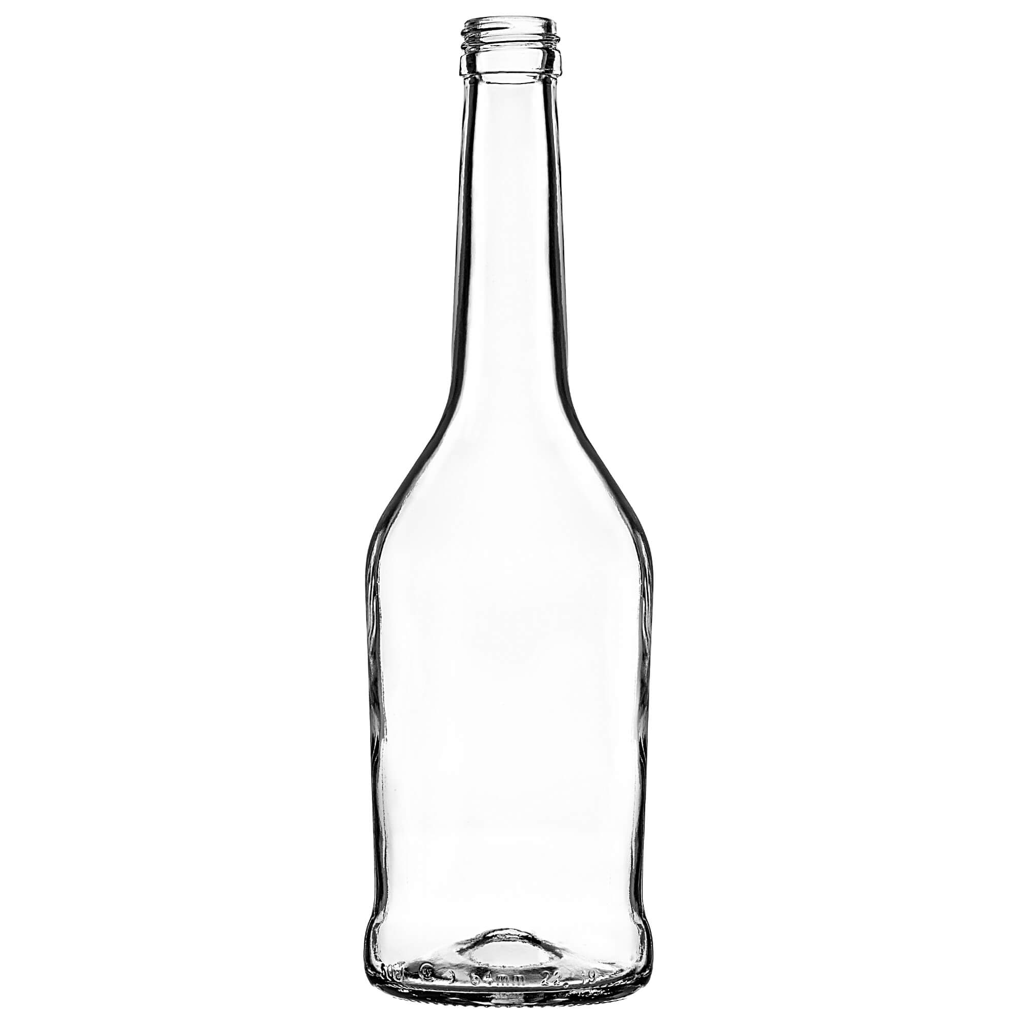 Szklana butelka na nalewkę Loiret 500ml z zieloną zakrętką 10 szt.